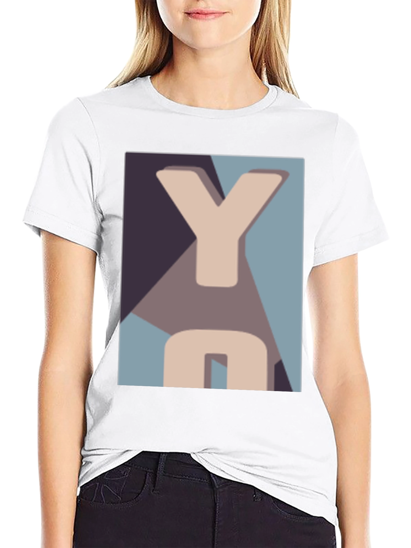 Abstract YO Graphic Tee