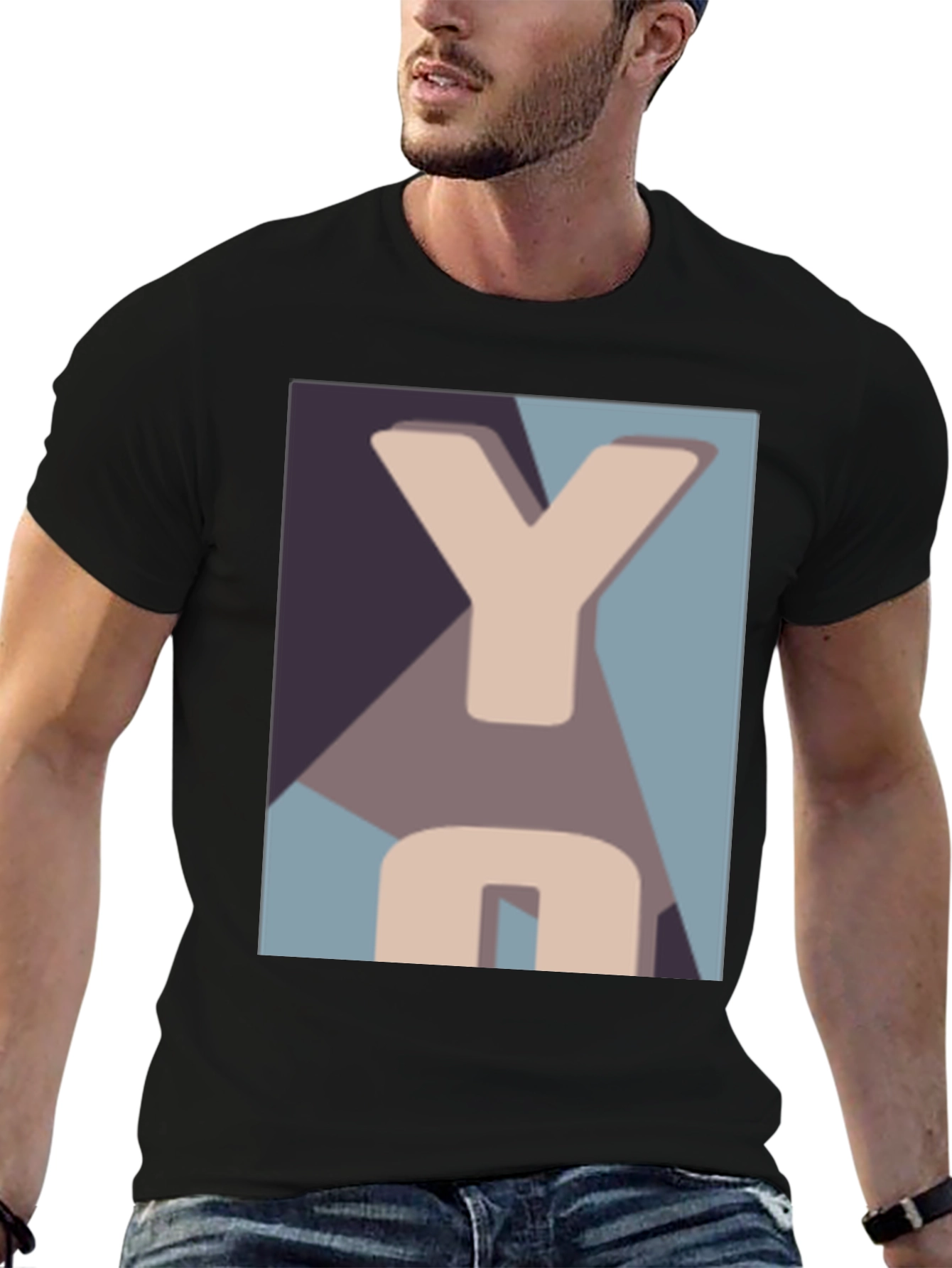 Abstract YO Graphic Tee