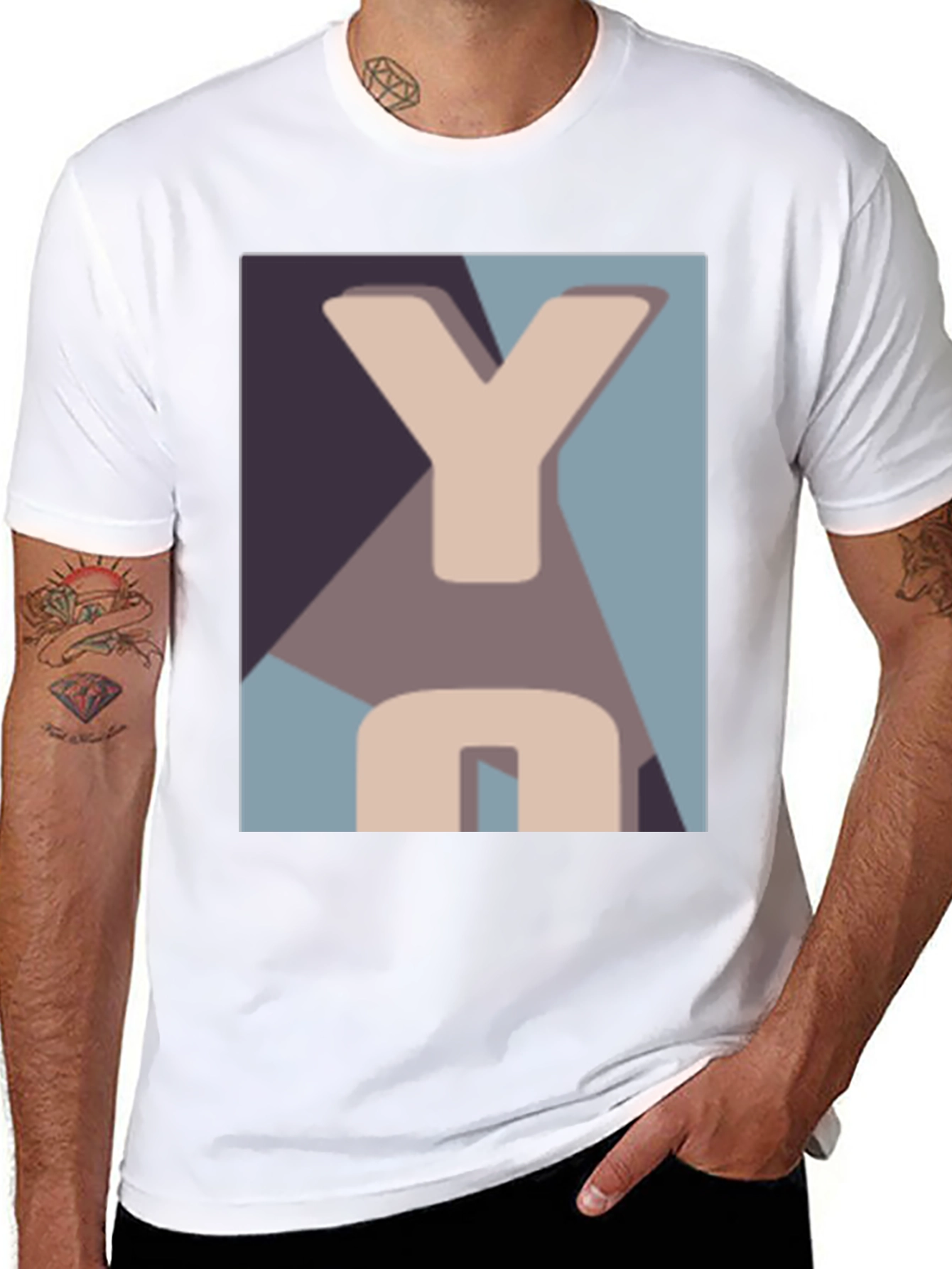 Abstract YO Graphic Tee