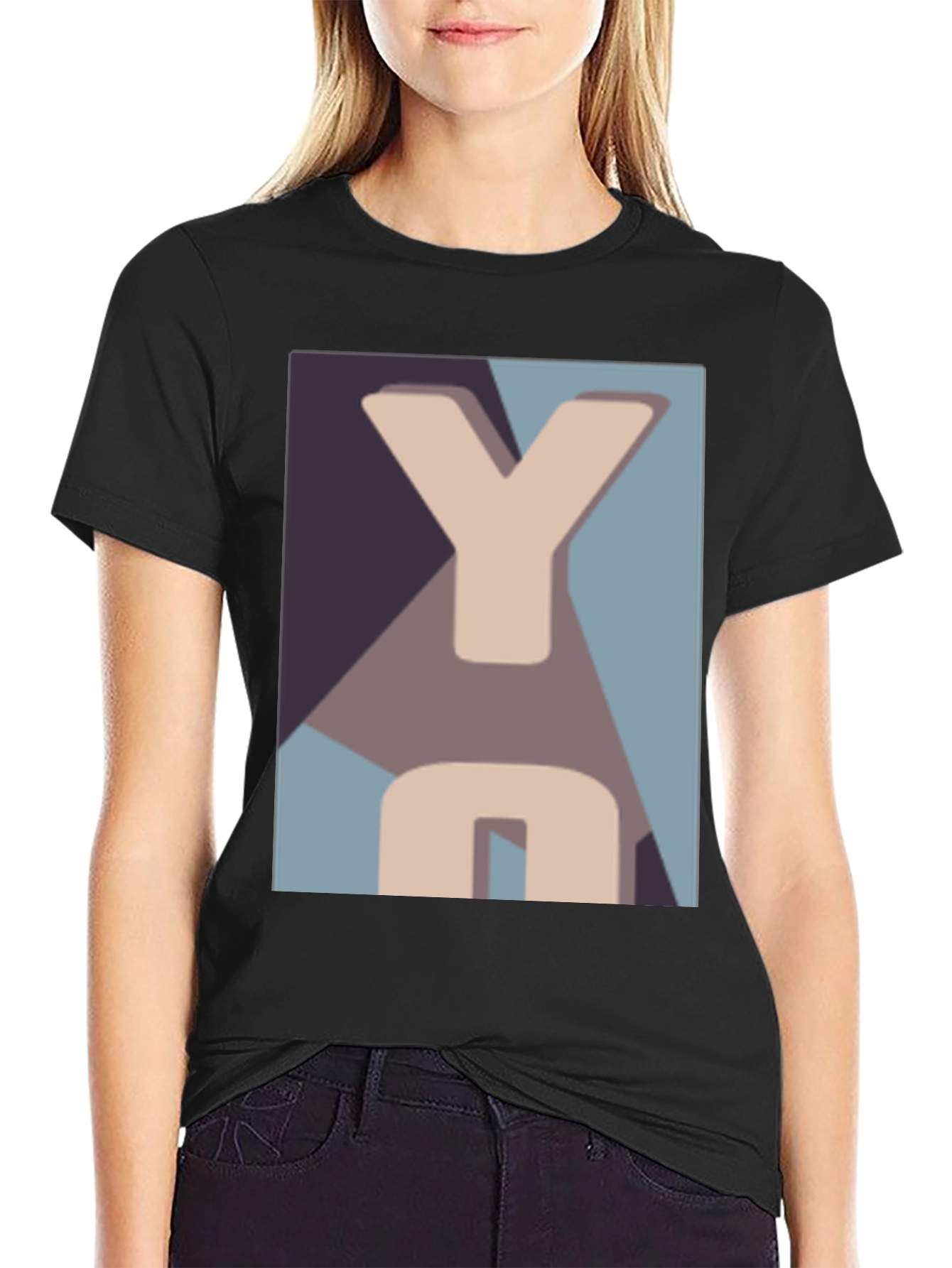 Abstract YO Graphic Tee