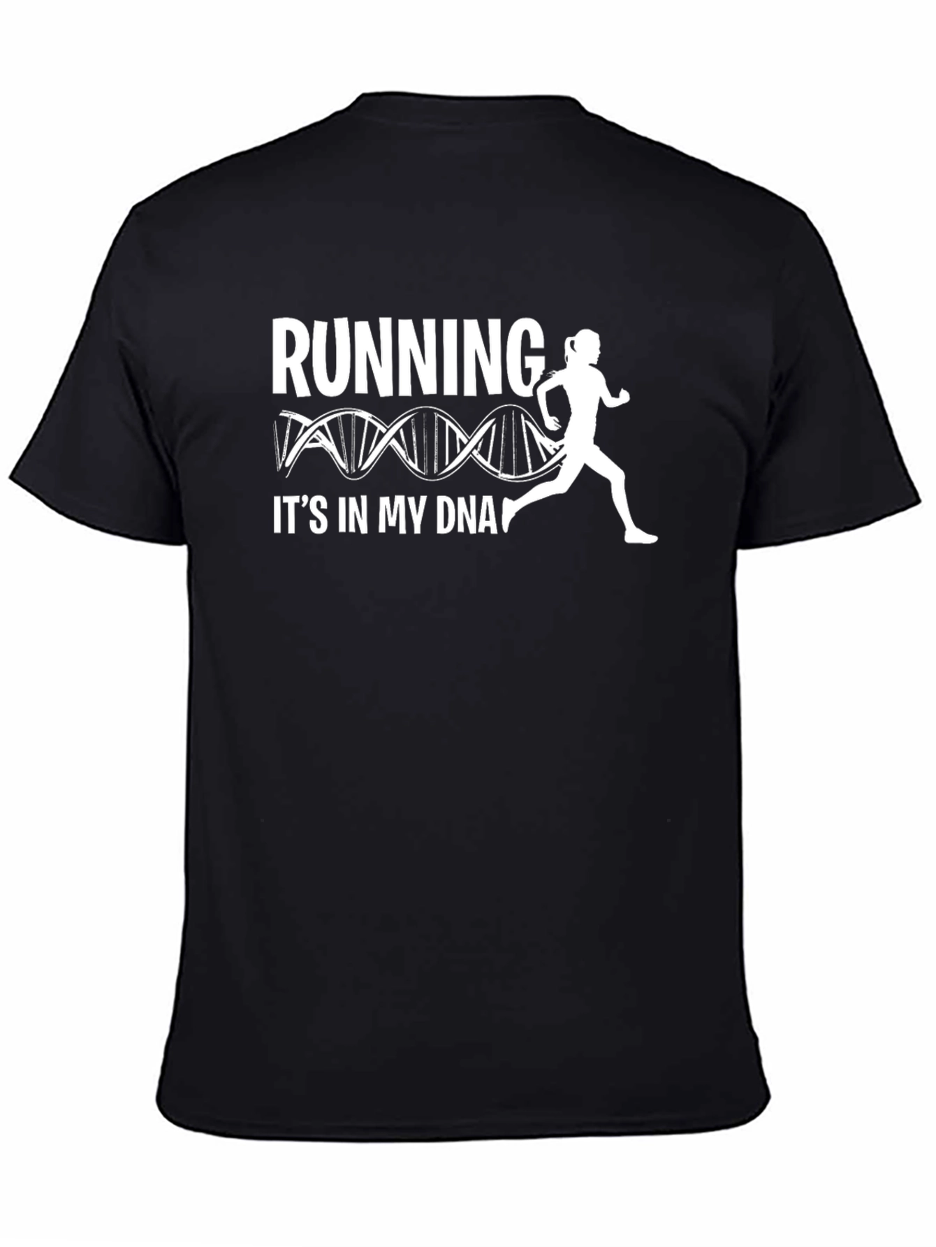Running DNA T-Shirt - Black Graphic Tee