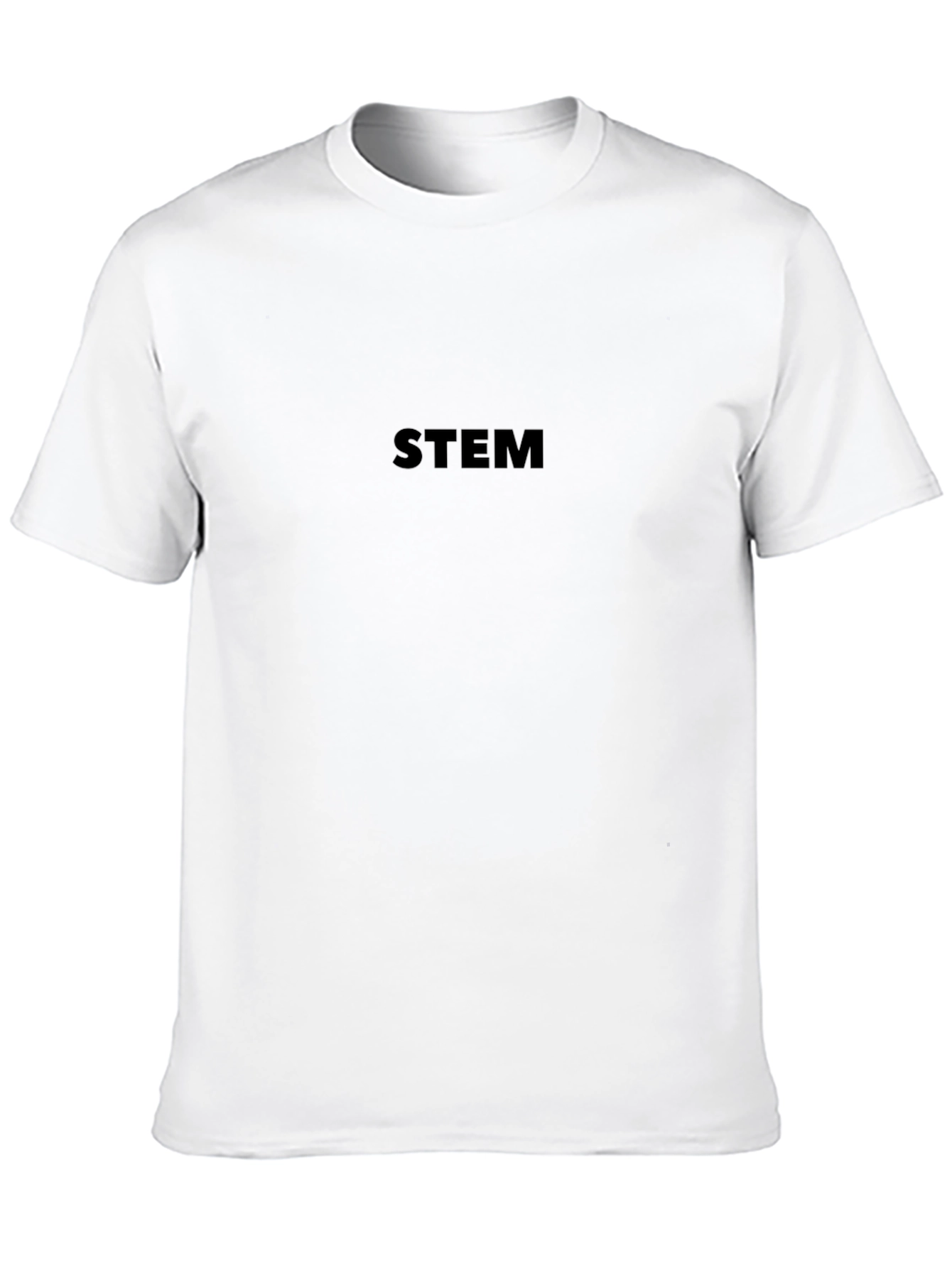 STEM Graphic Tee - Classic Black Cotton T-Shirt