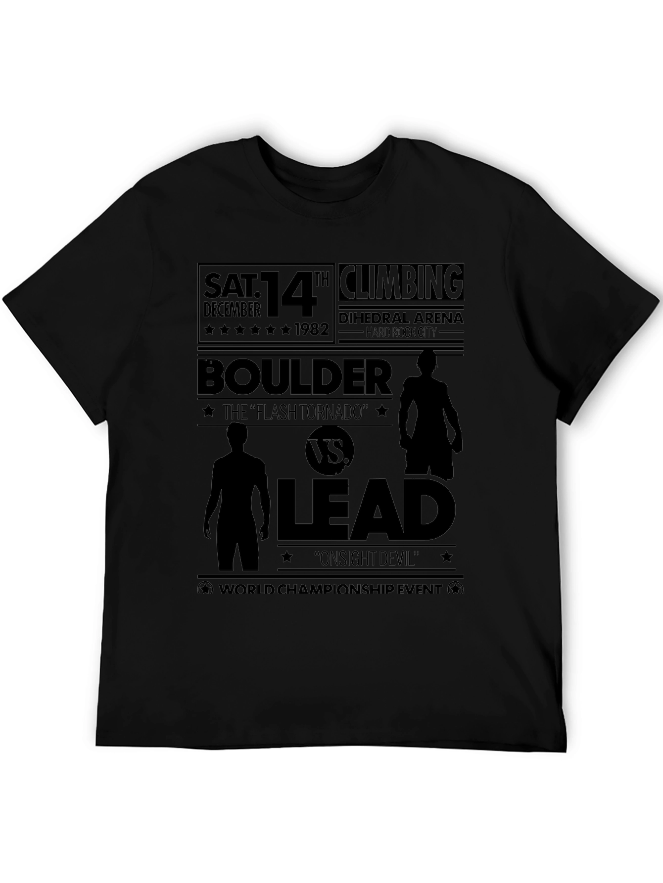 Boulder vs Lead Climbing T-Shirt