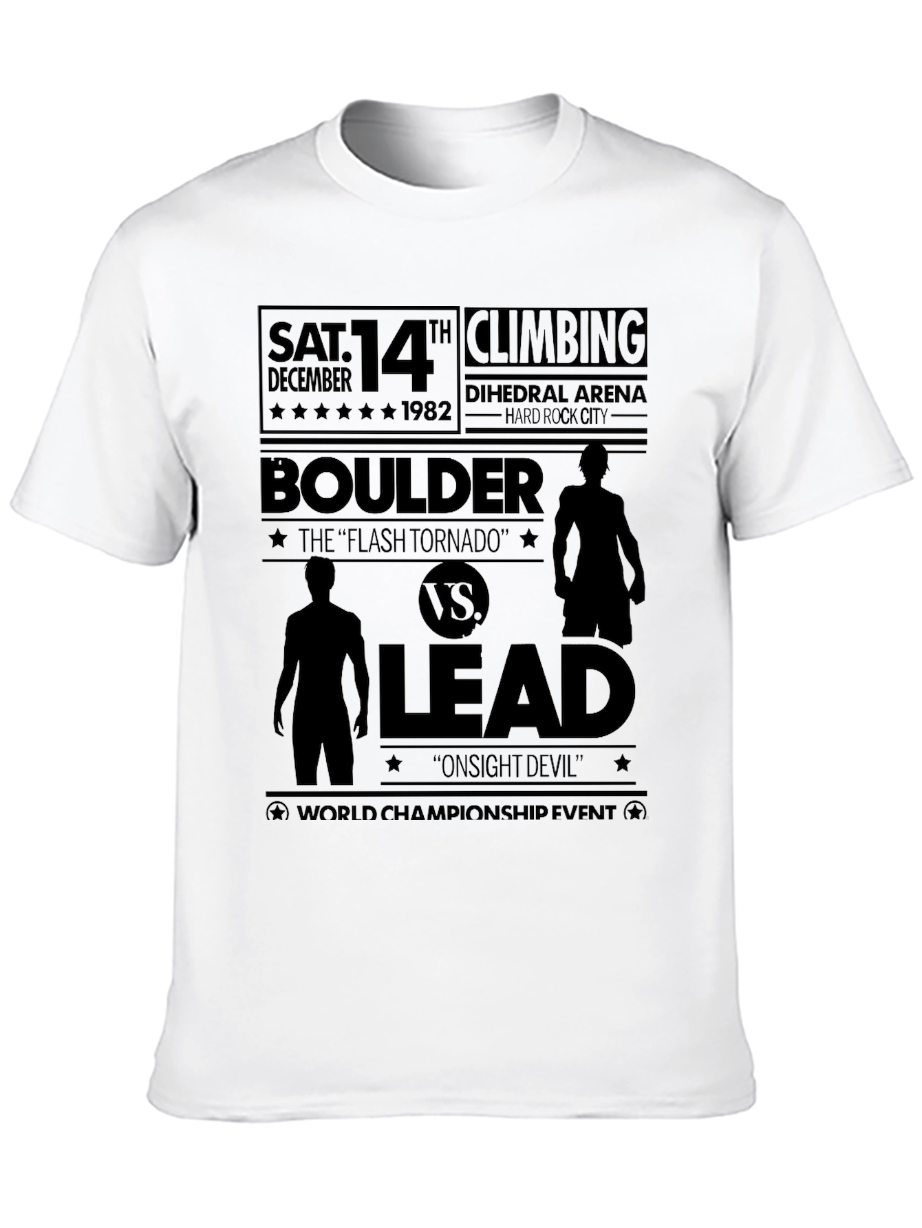 Boulder vs Lead Climbing T-Shirt