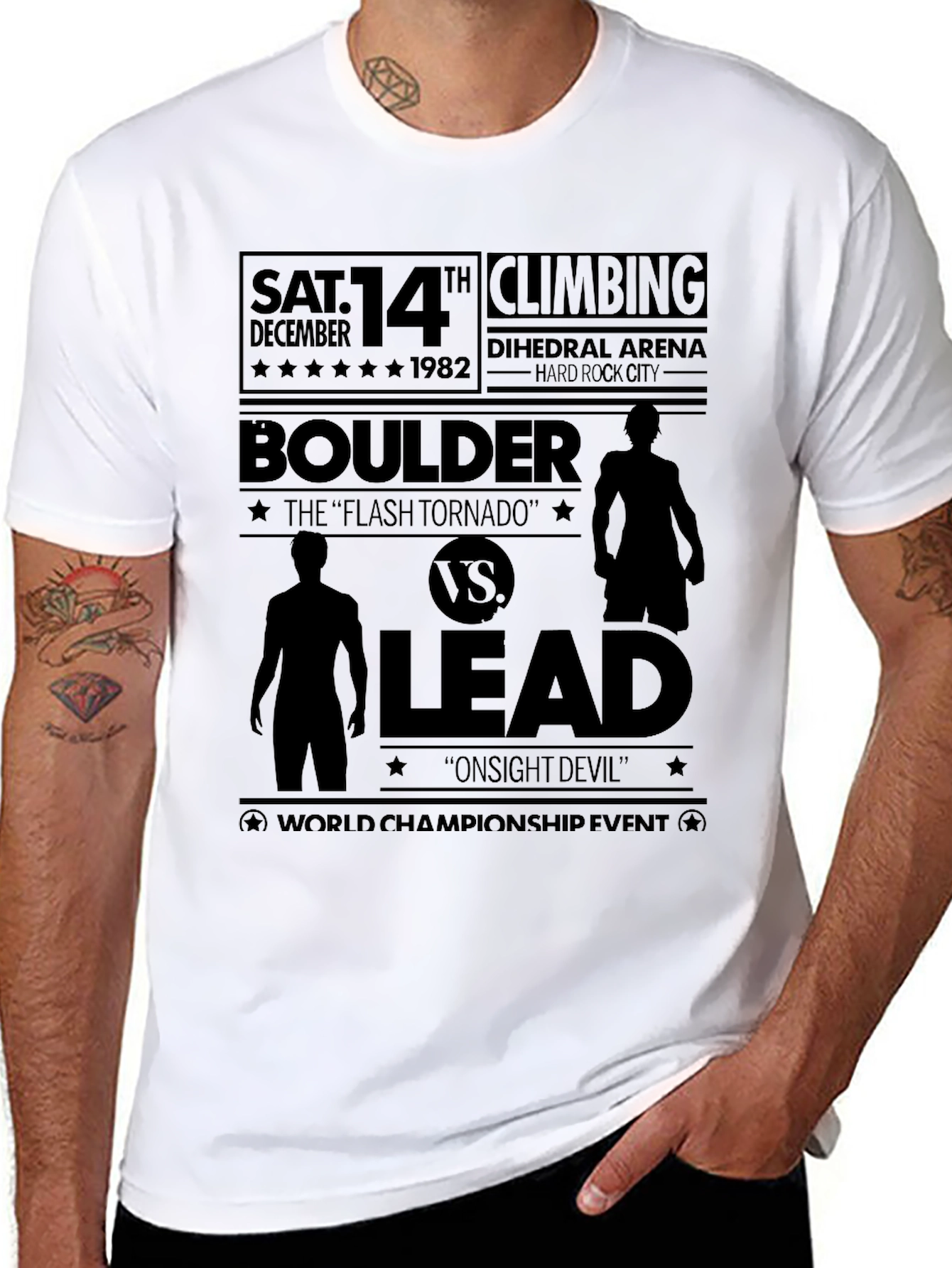 Boulder vs Lead Climbing T-Shirt