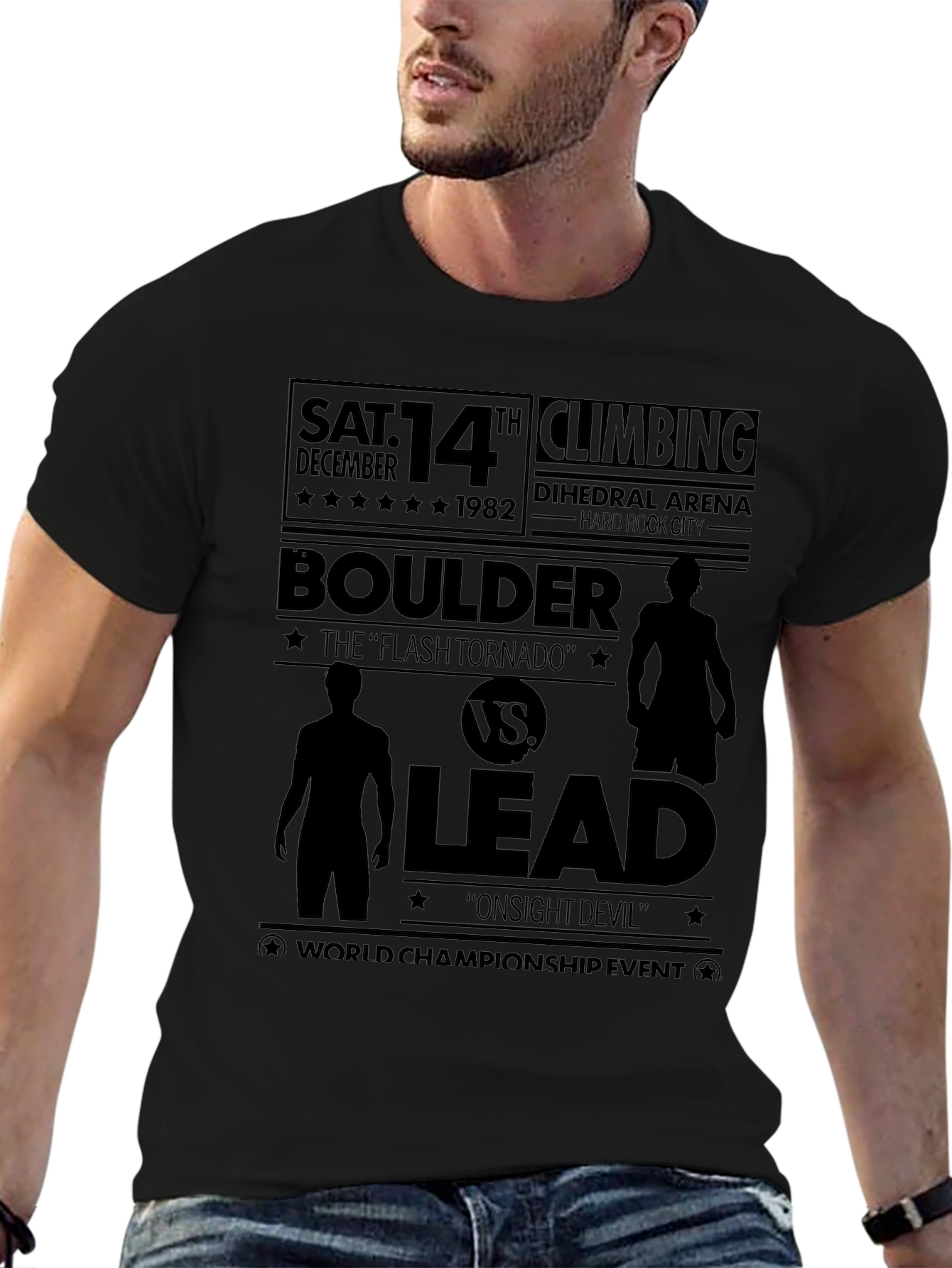 Boulder vs Lead Climbing T-Shirt