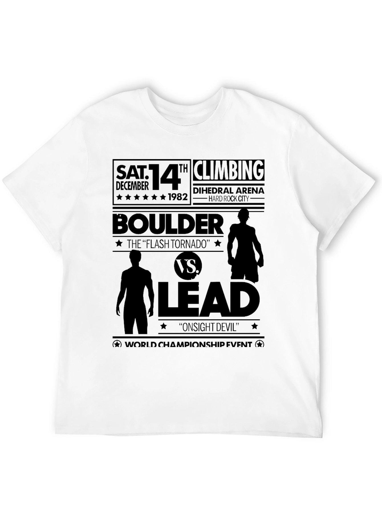 Boulder vs Lead Climbing T-Shirt
