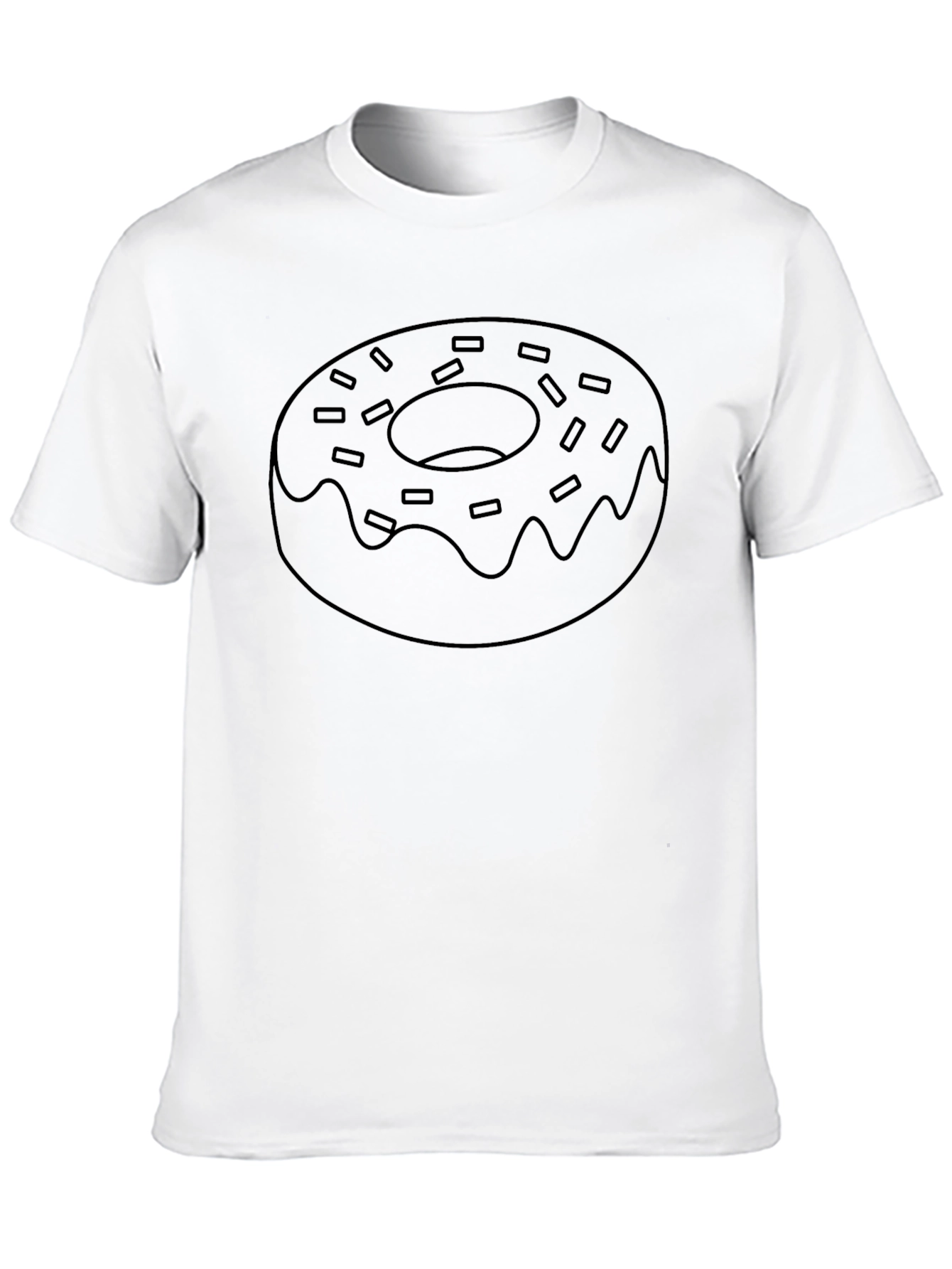 Donut Graphic Black T-Shirt