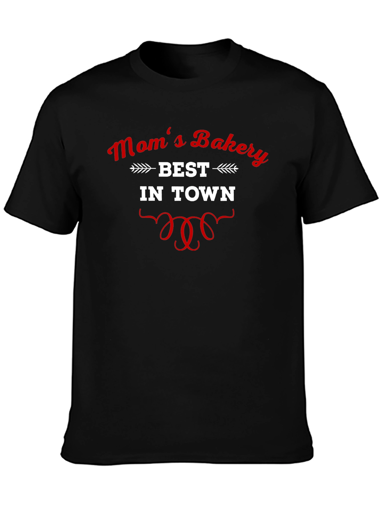 Moms Bakery Best In Town Black T-Shirt