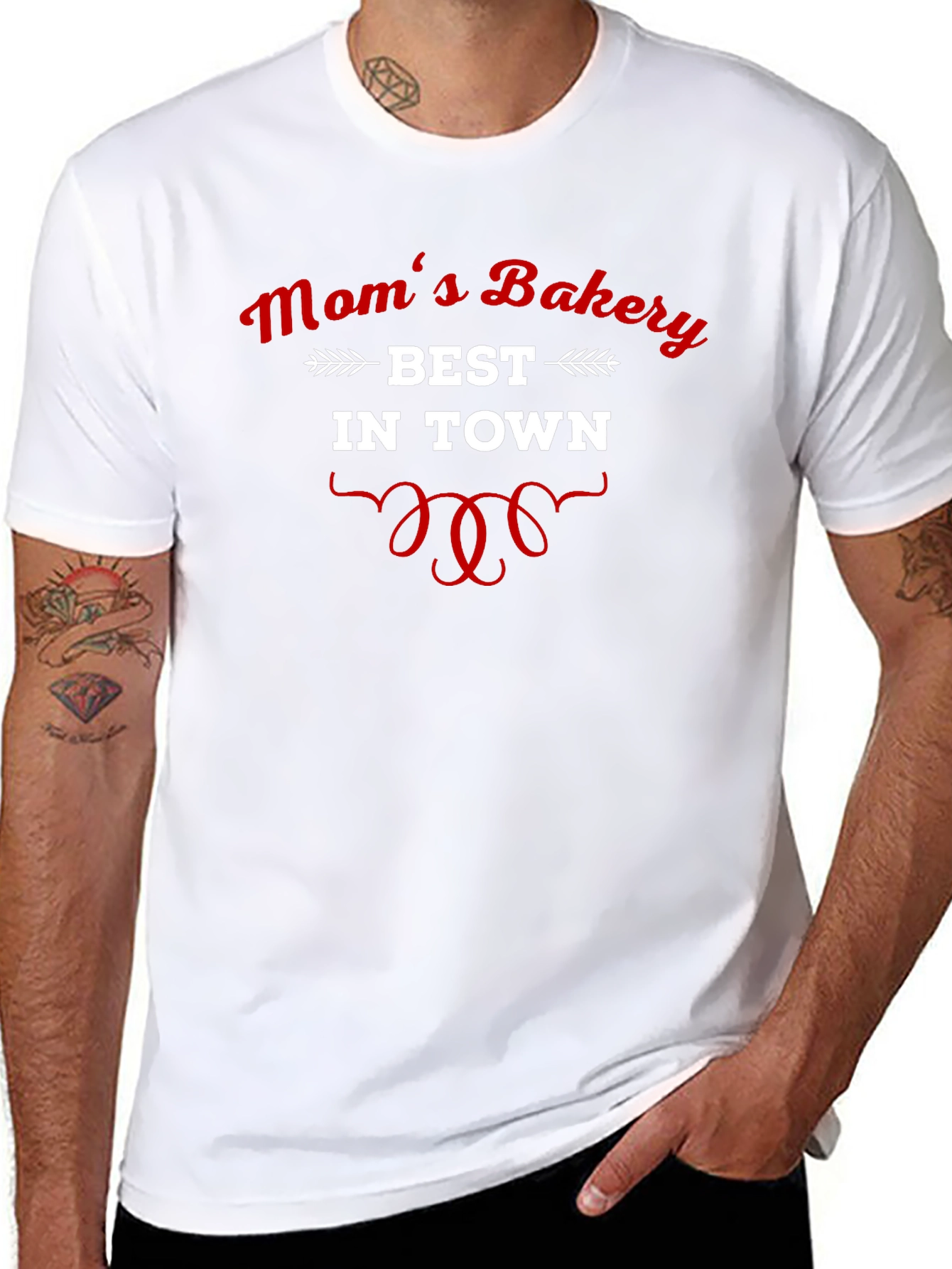 Moms Bakery Best In Town Black T-Shirt