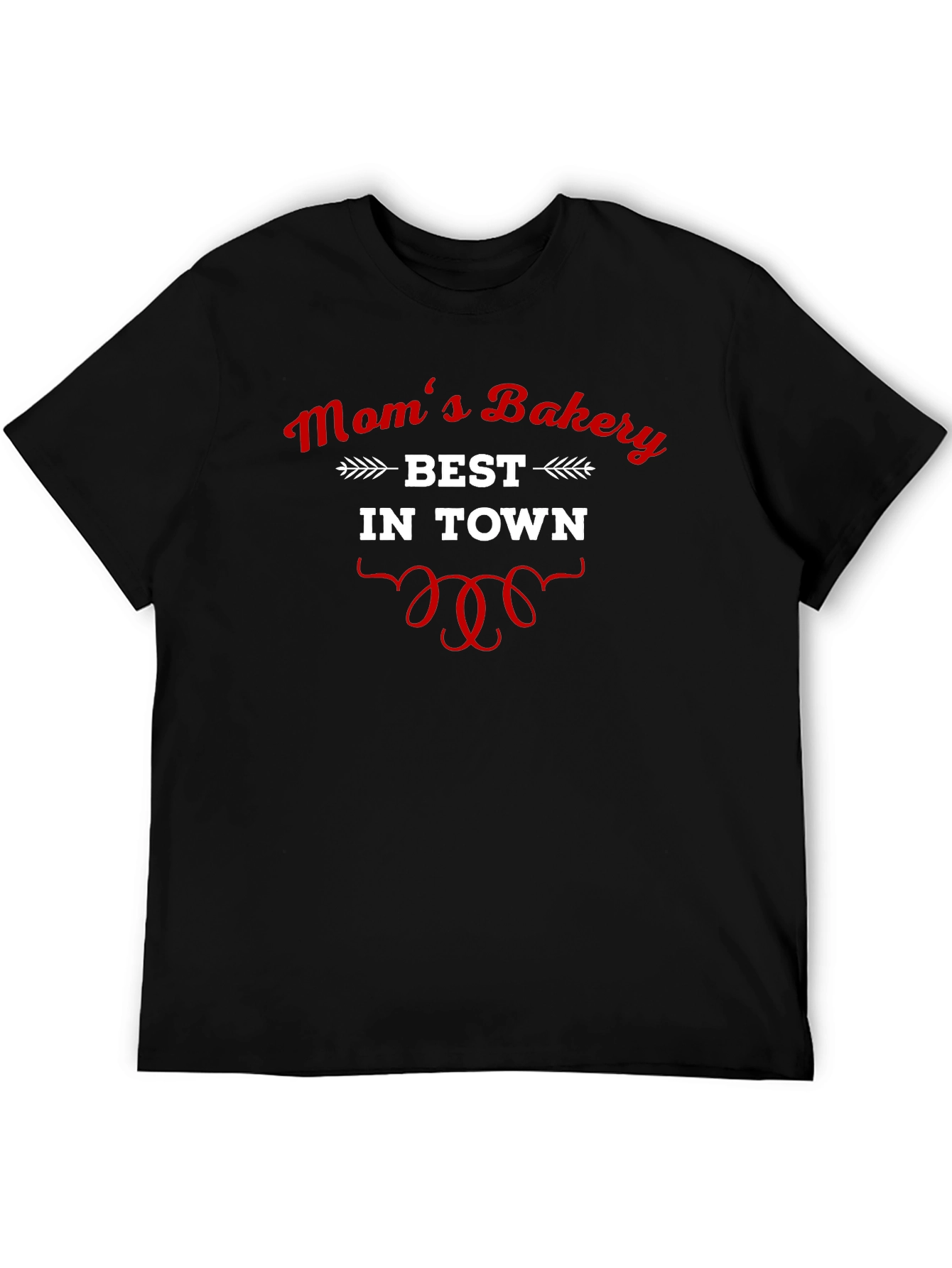 Moms Bakery Best In Town Black T-Shirt