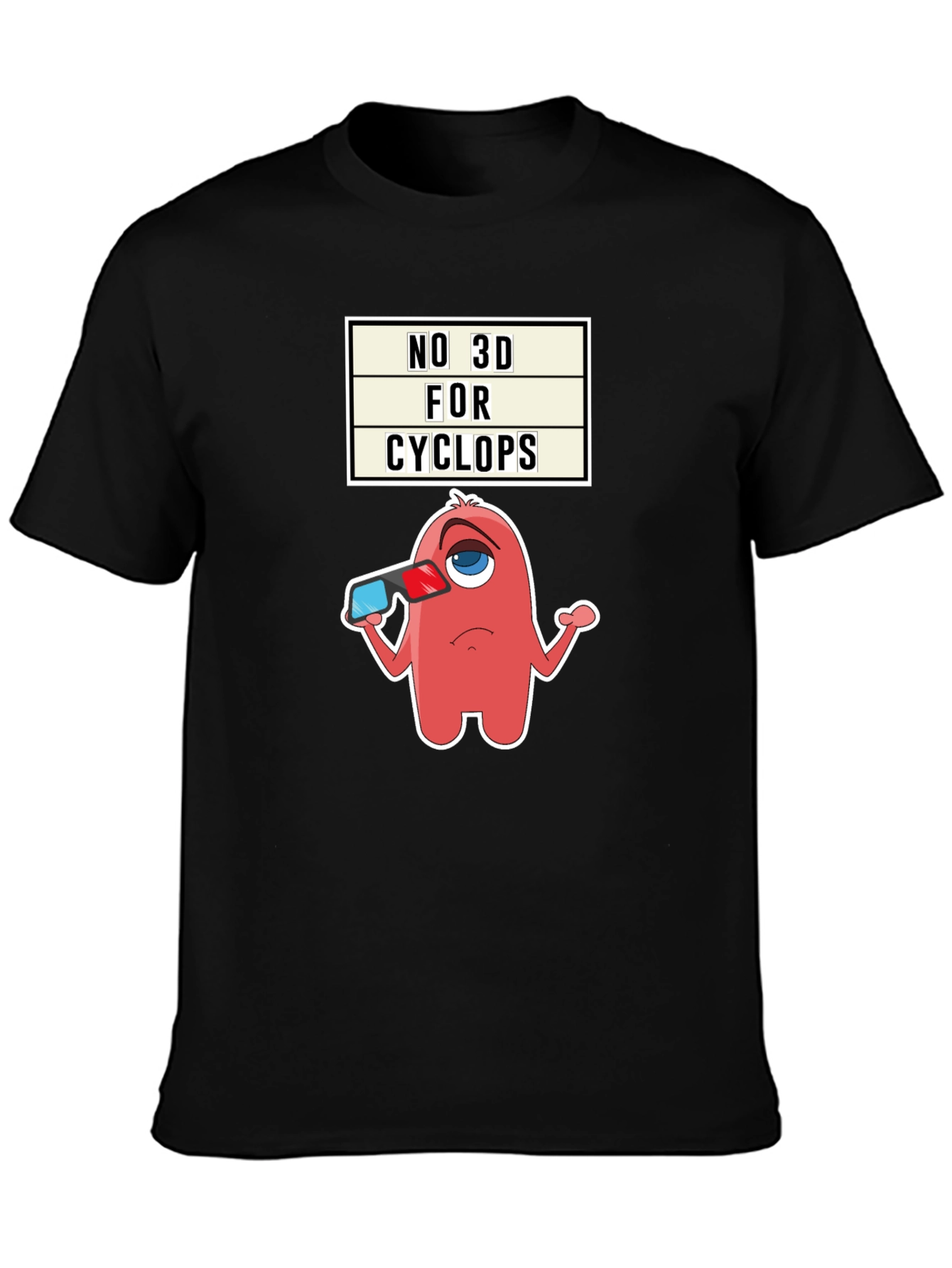 No 3D For Cyclops Graphic Tee
