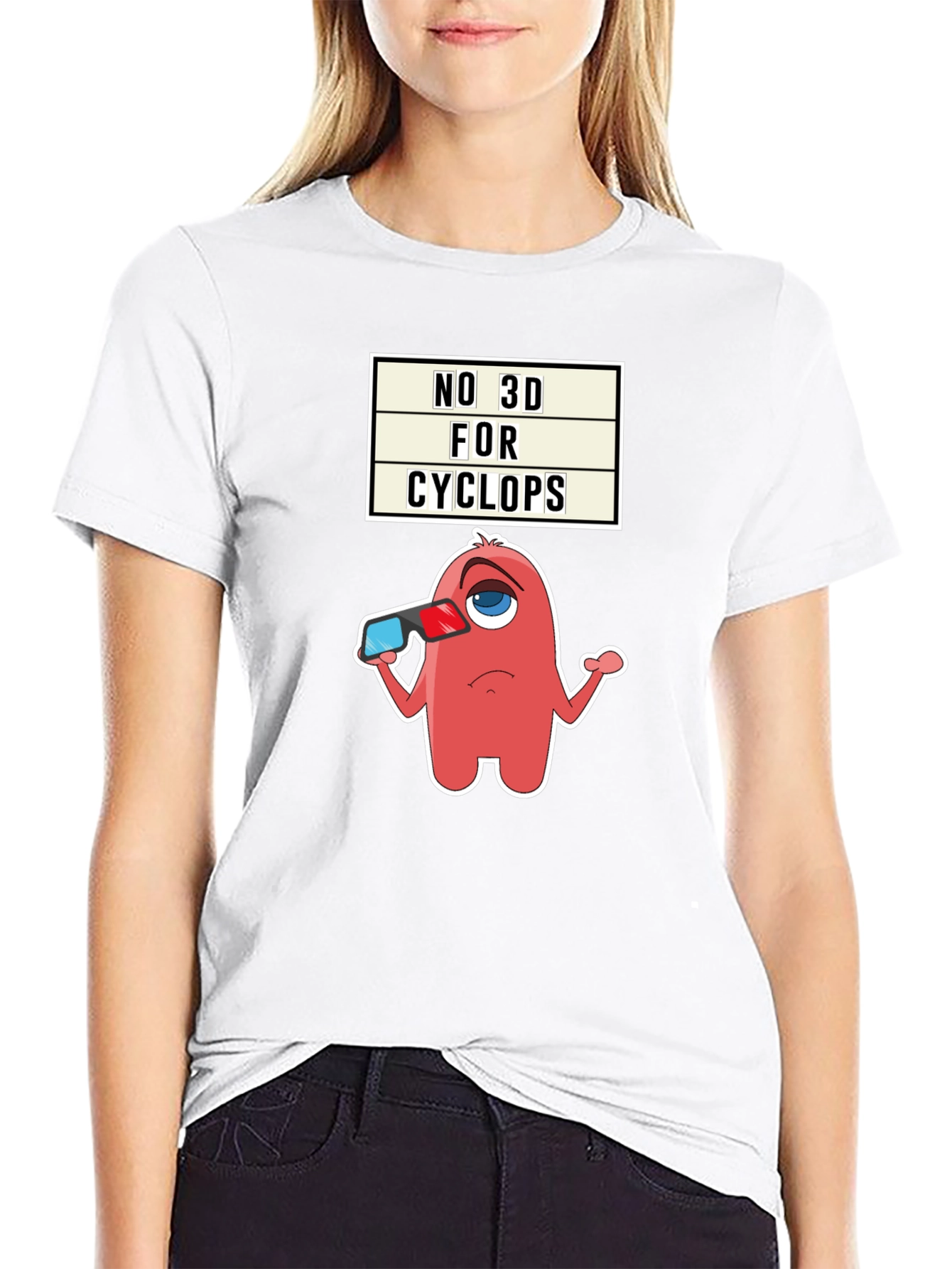 No 3D For Cyclops Graphic Tee