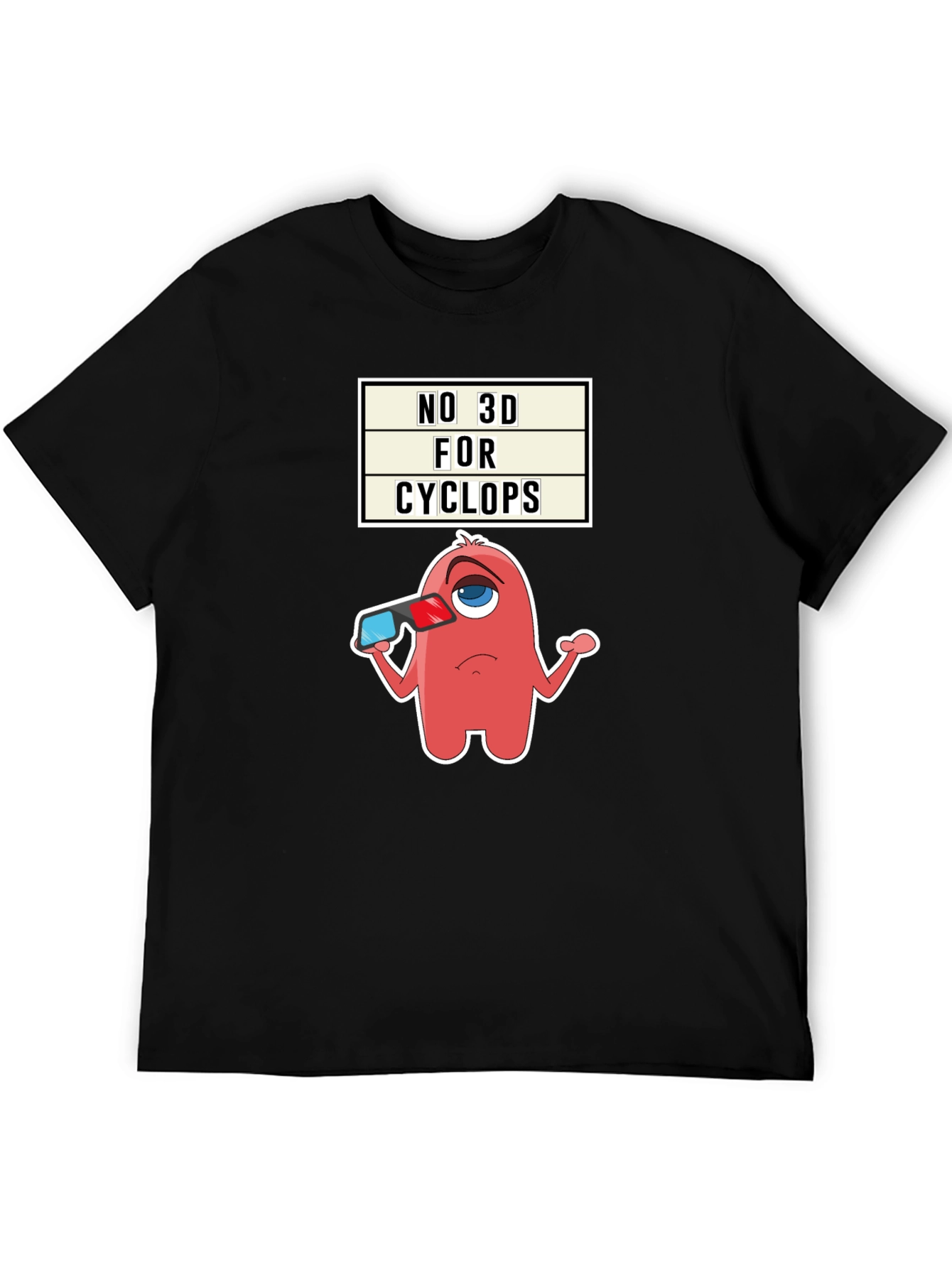 No 3D For Cyclops Graphic Tee