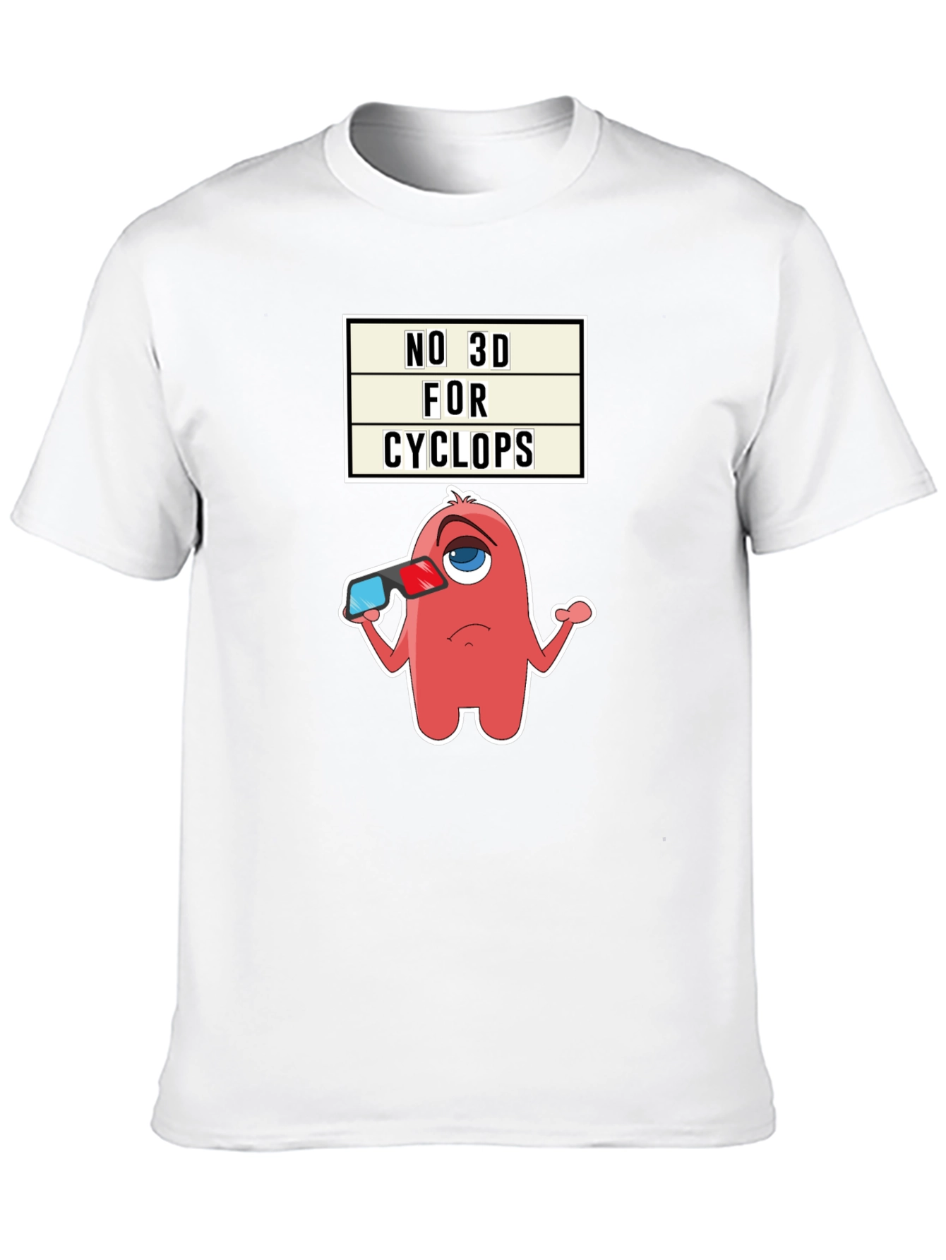 No 3D For Cyclops Graphic Tee