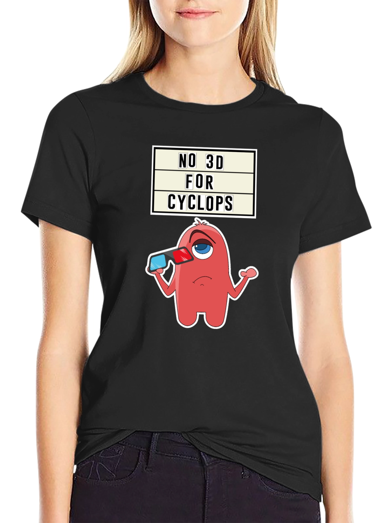 No 3D For Cyclops Graphic Tee