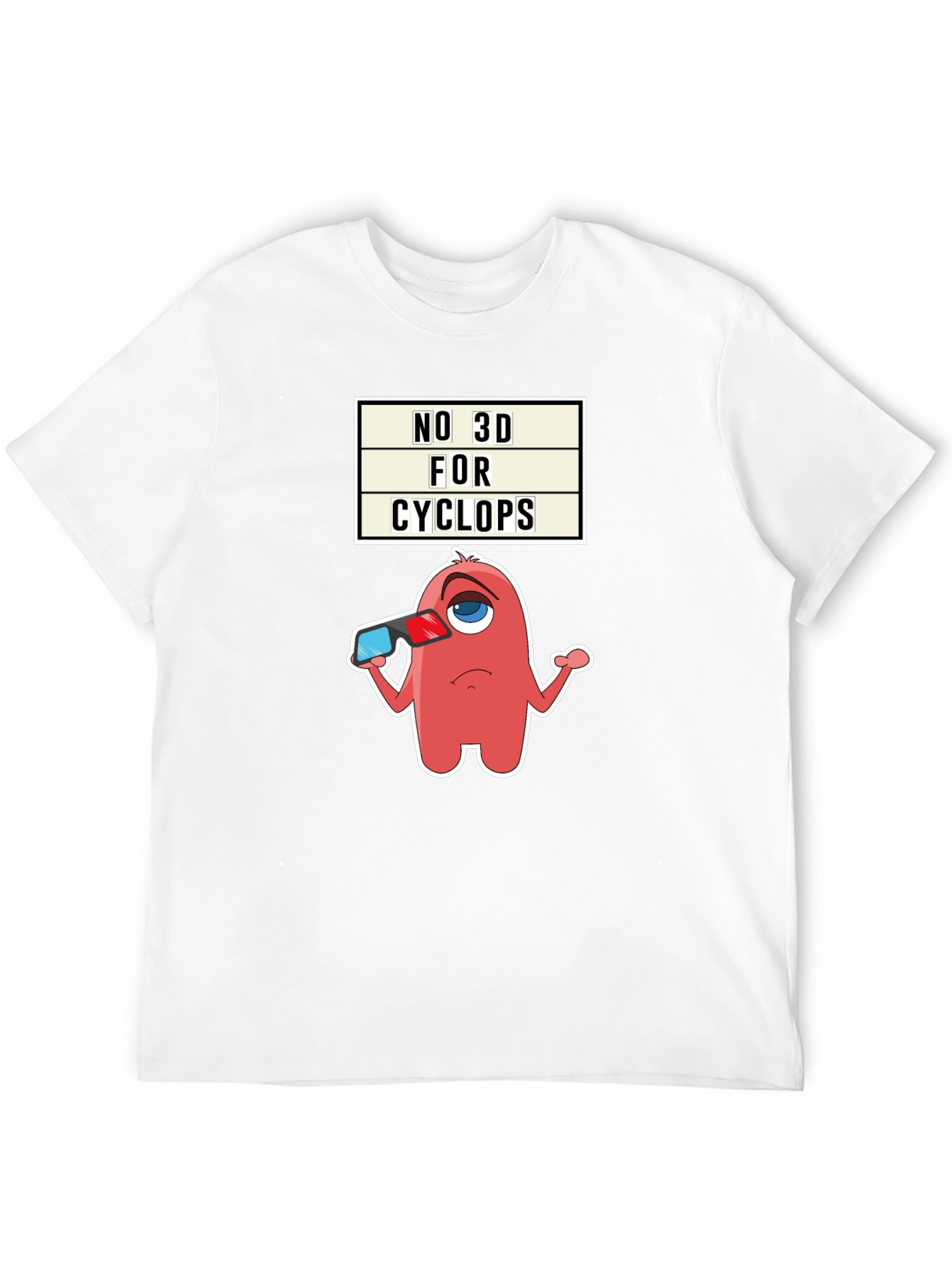 No 3D For Cyclops Graphic Tee
