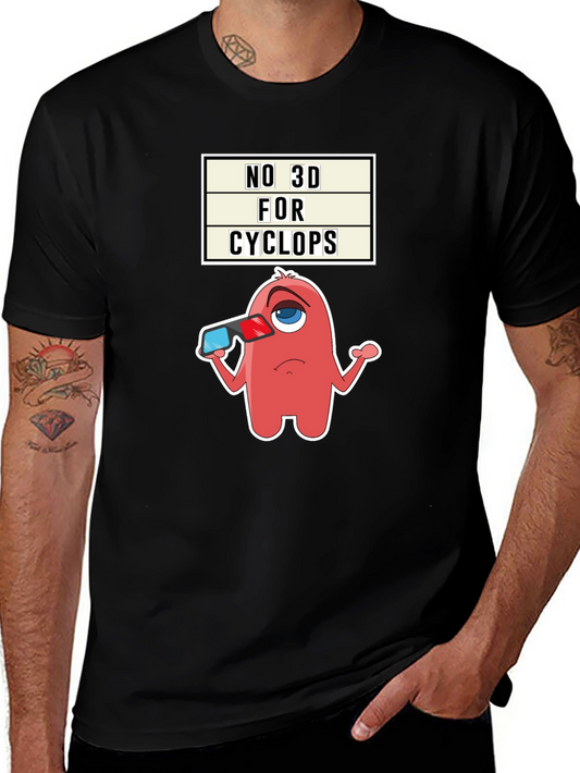 No 3D For Cyclops Graphic Tee