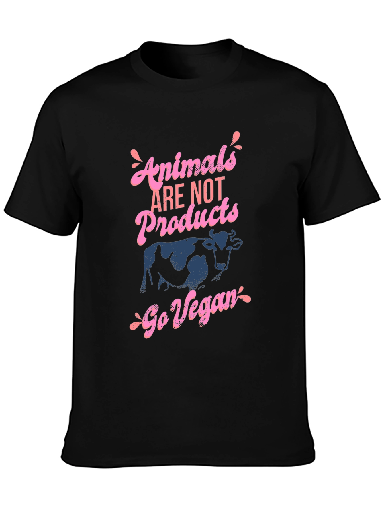 Animals Are Not Products Go Vegan T-Shirt