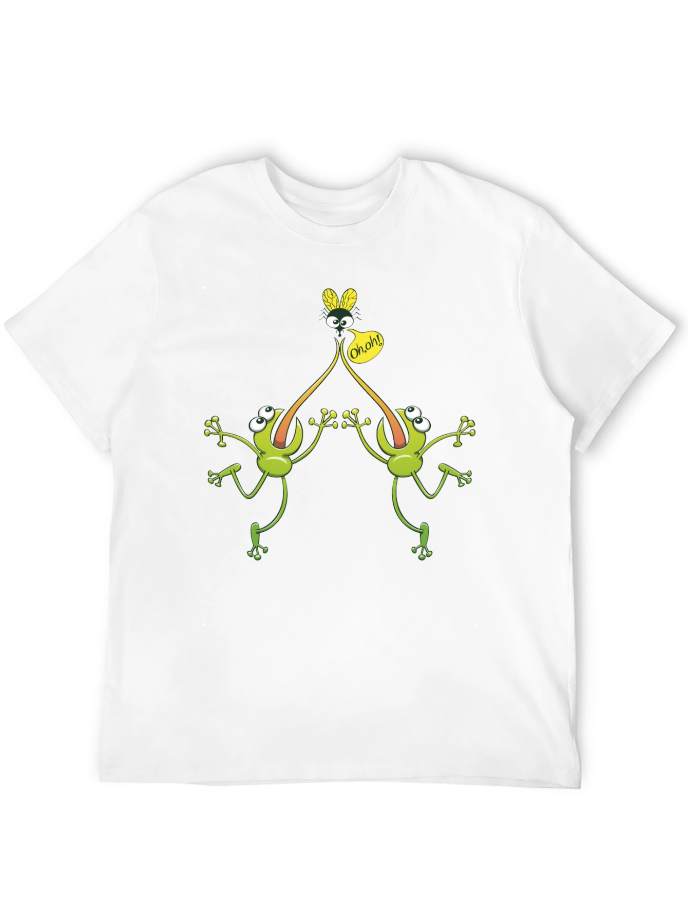 Funny Frog Fly T-Shirt - Novelty Graphic Tee