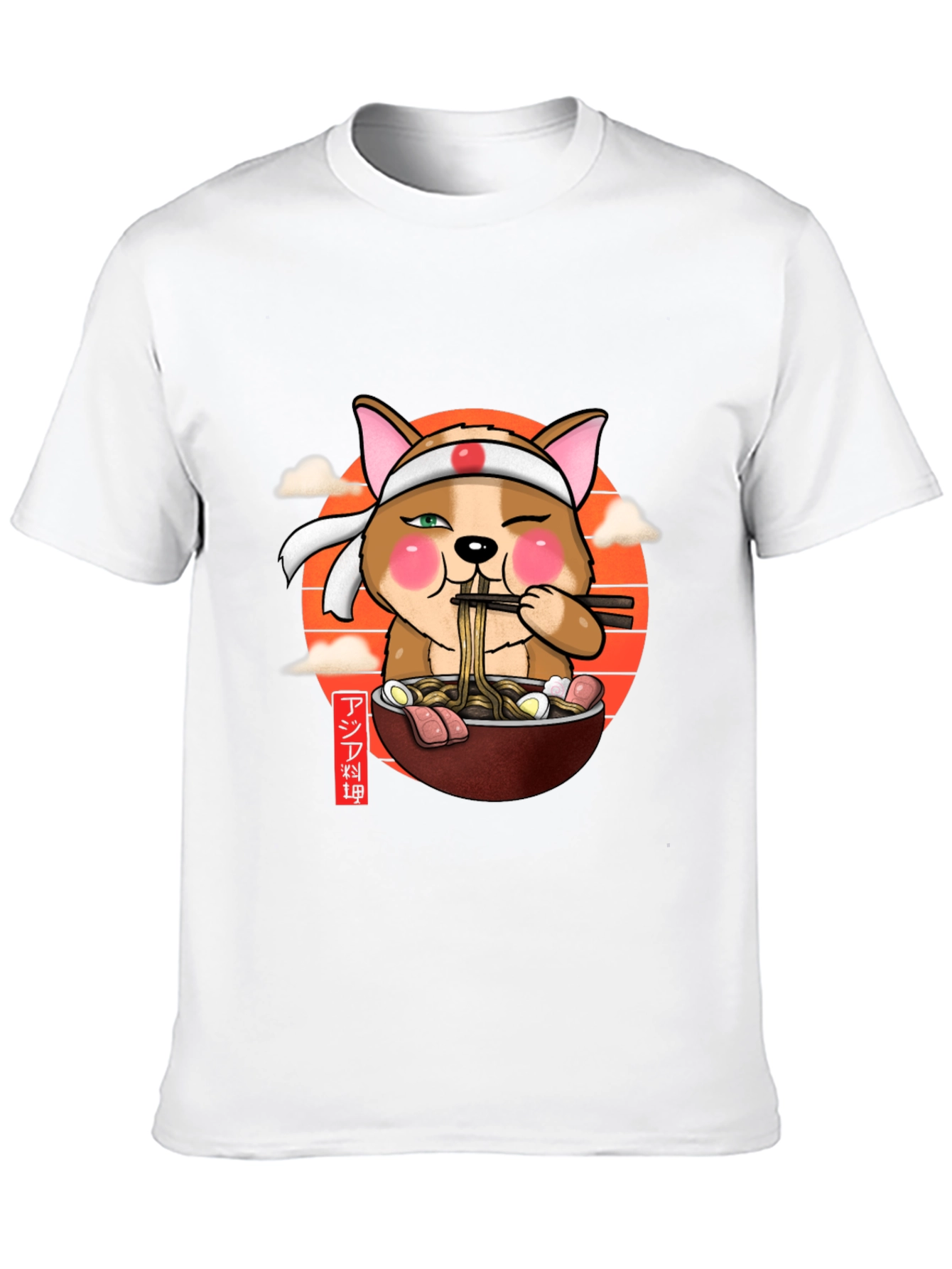 Ramen Dog T-Shirt - Cute Anime Foodie Tee