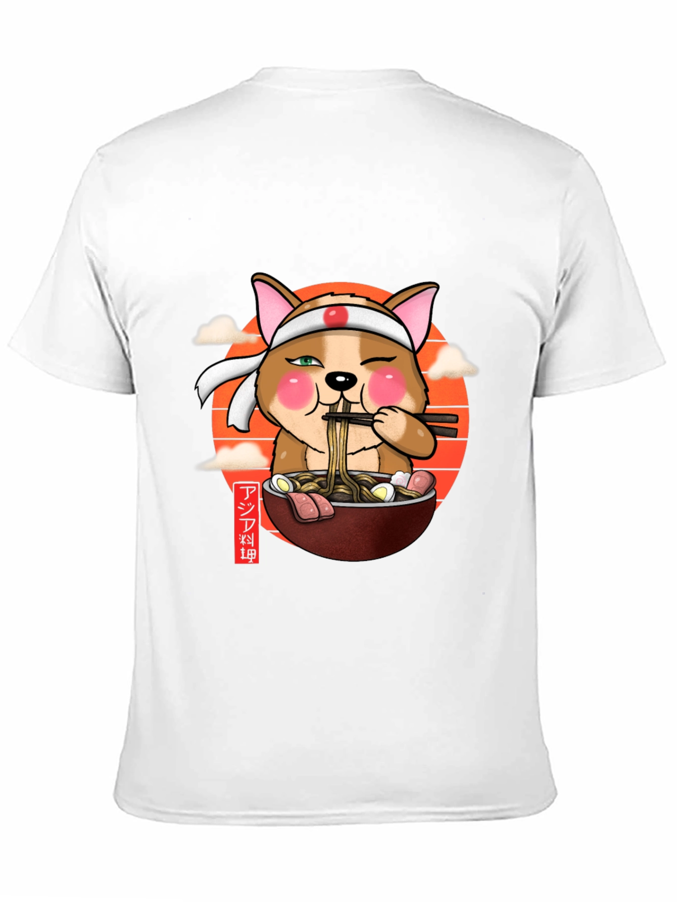 Ramen Dog T-Shirt - Cute Anime Foodie Tee