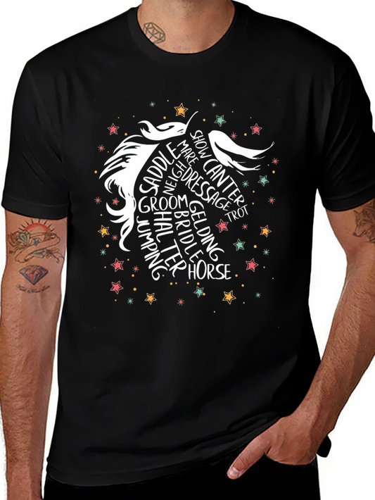 Equestrian Word Art Horse T-Shirt