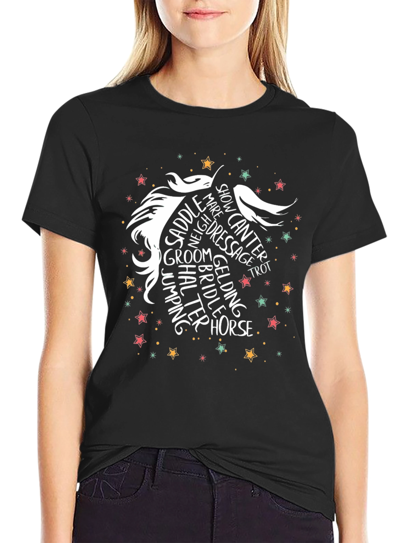 Equestrian Word Art Horse T-Shirt