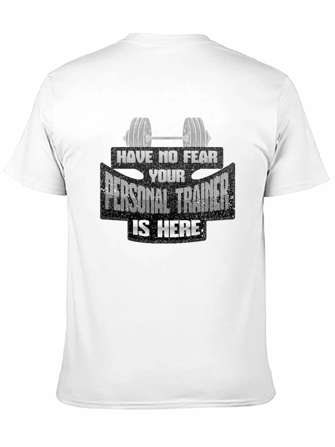 Personal Trainer Graphic Tee - Black Cotton T-Shirt
