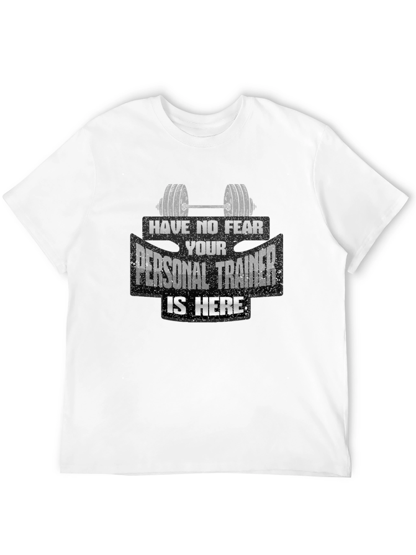 Personal Trainer Graphic Tee - Black Cotton T-Shirt