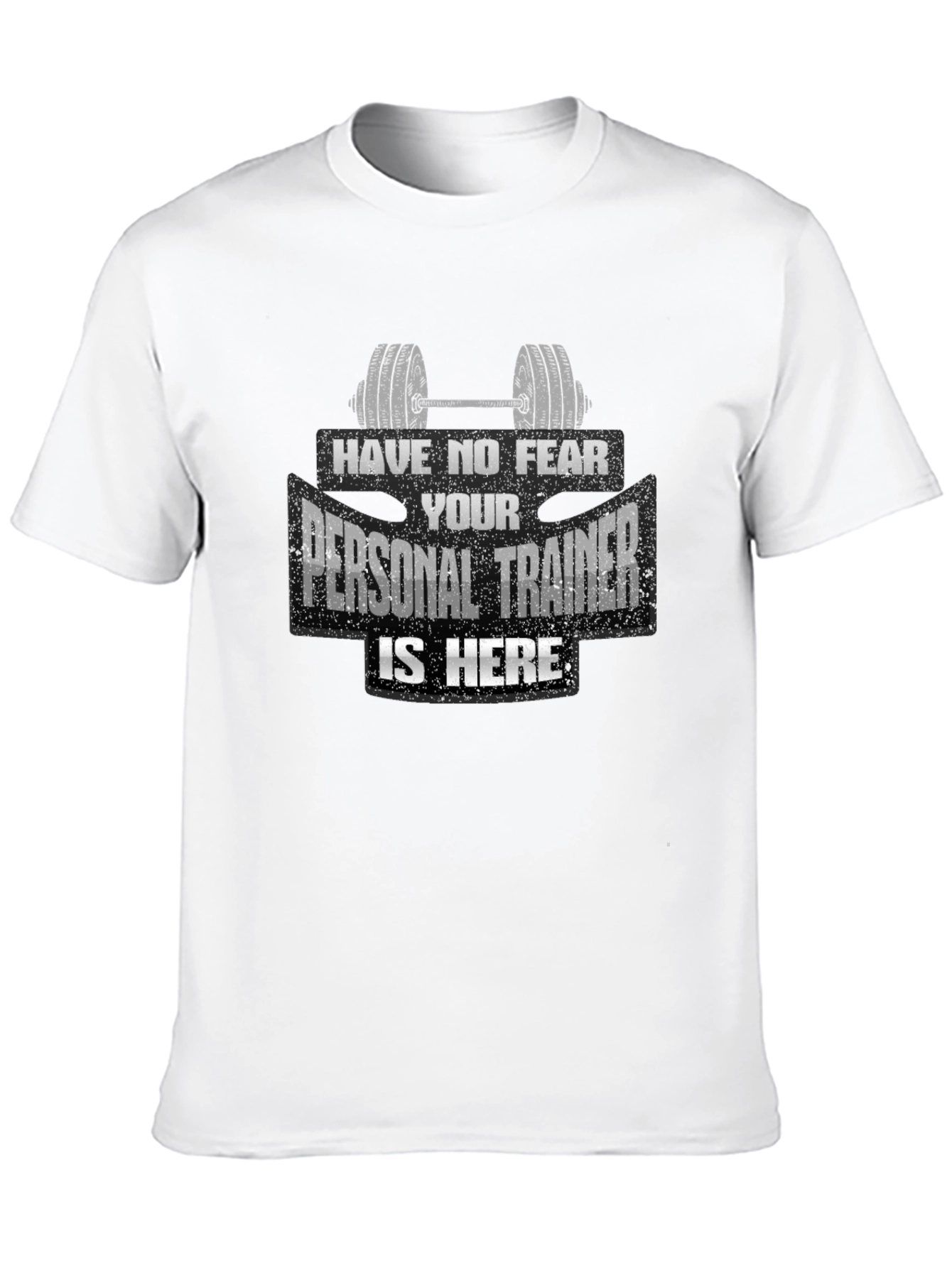 Personal Trainer Graphic Tee - Black Cotton T-Shirt