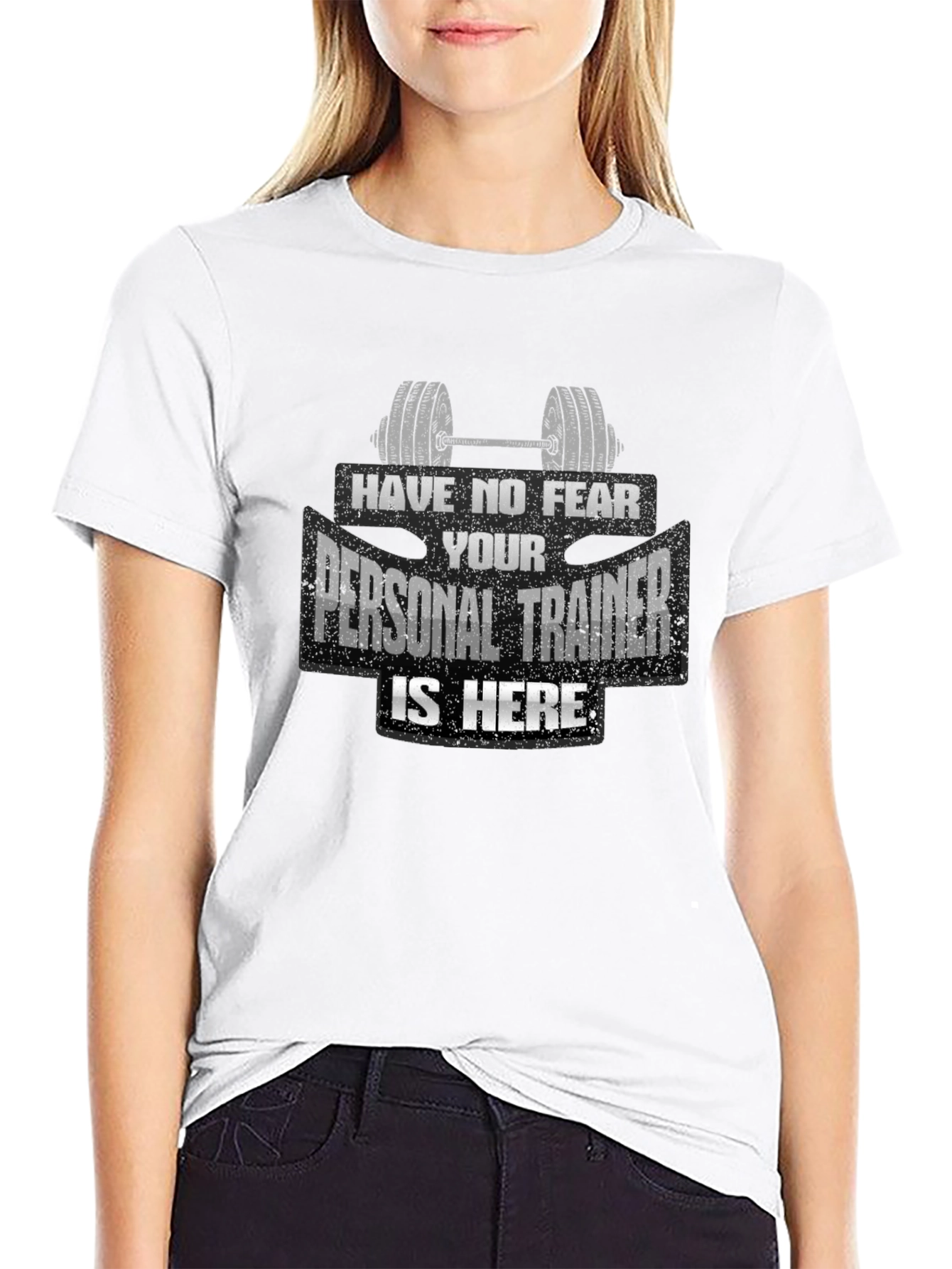 Personal Trainer Graphic Tee - Black Cotton T-Shirt