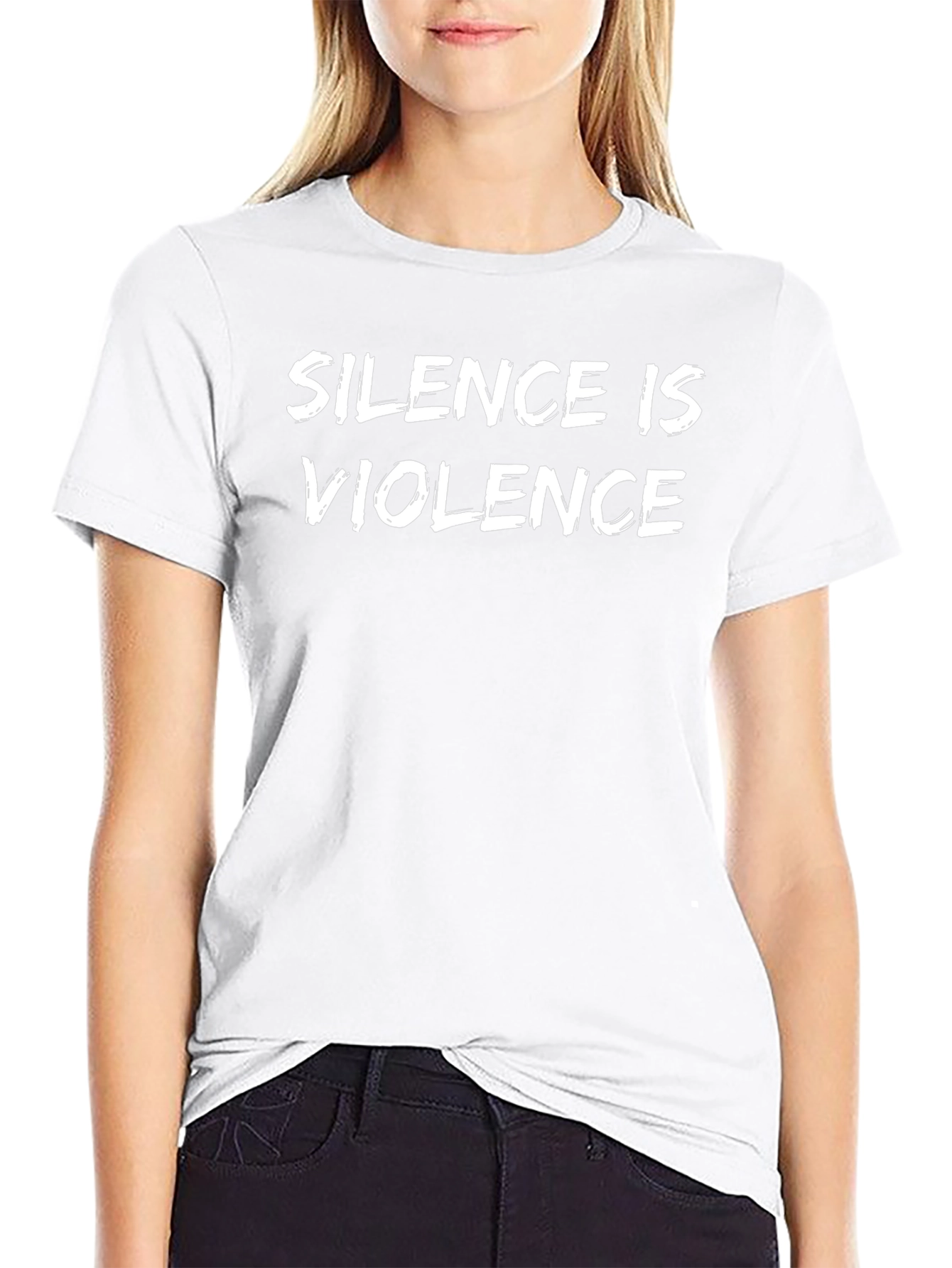 Silence is Violence Graphic Black T-Shirt