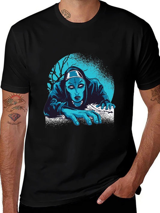 Creepy Nun T-Shirt: Horror Graphic Tee