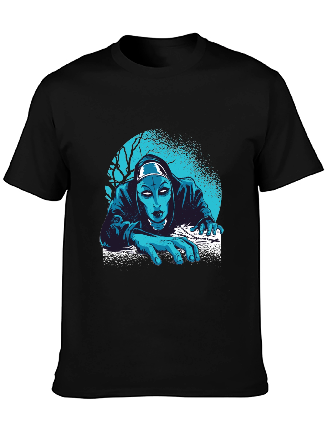 Creepy Nun T-Shirt: Horror Graphic Tee