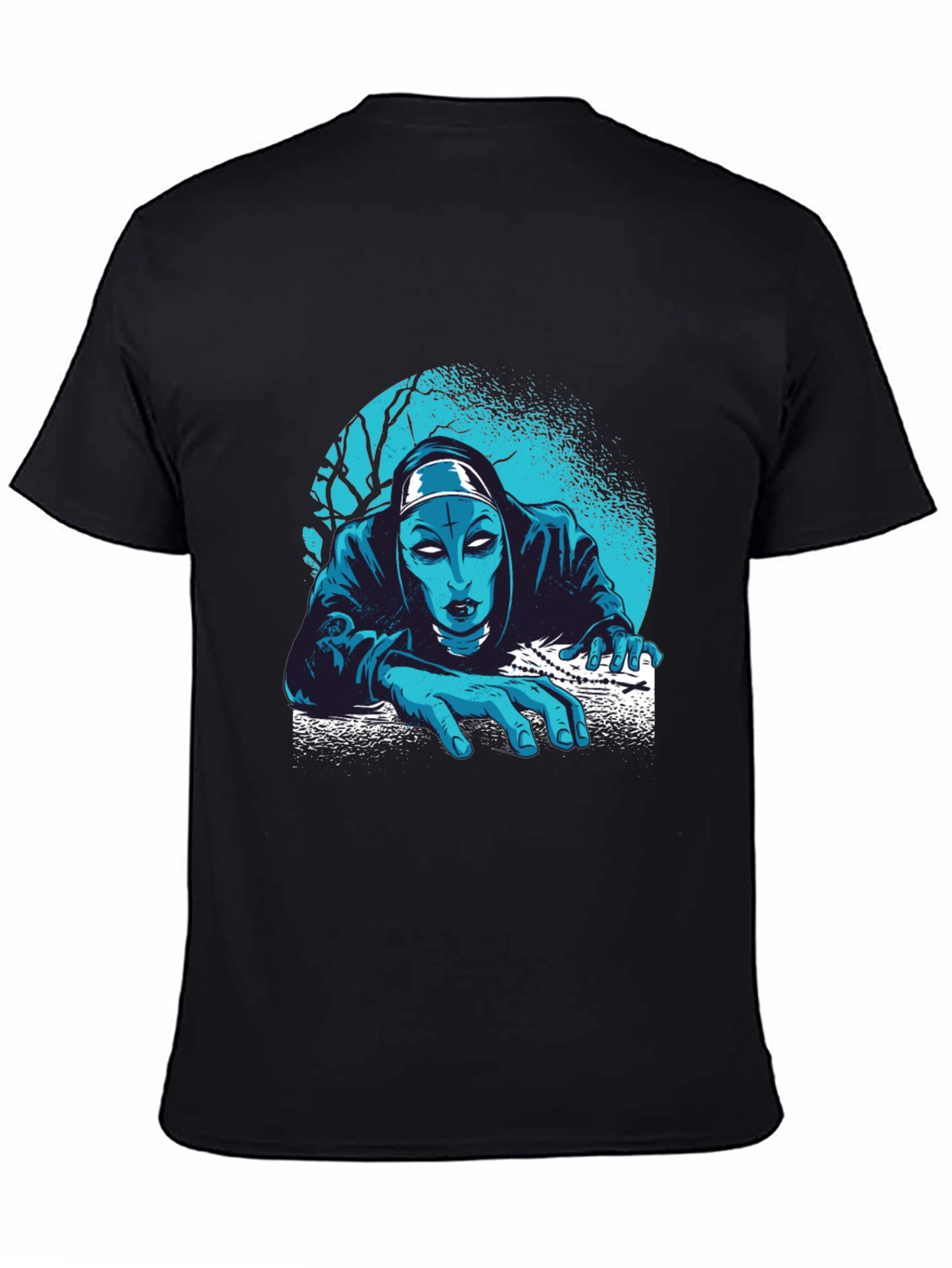 Creepy Nun T-Shirt: Horror Graphic Tee