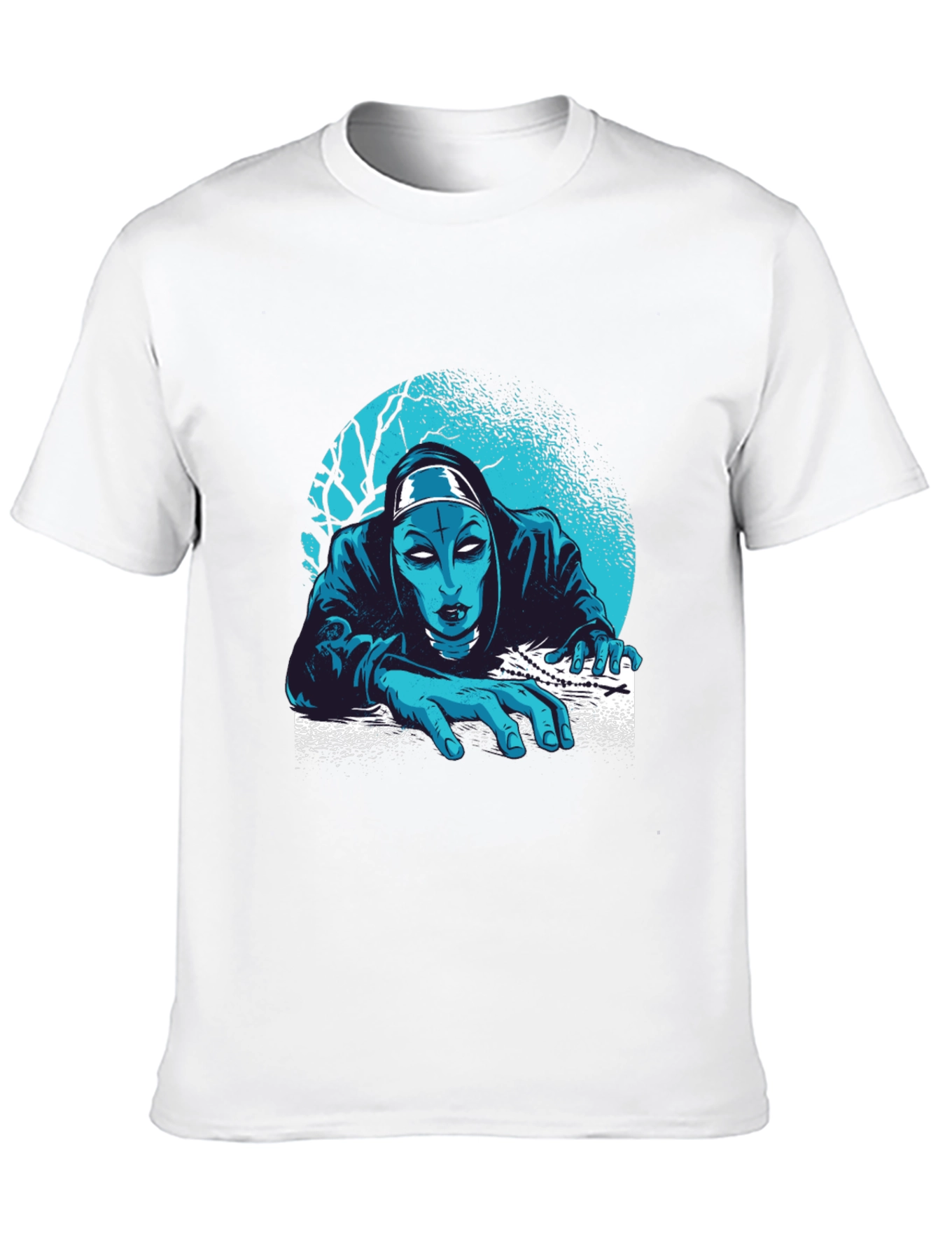 Creepy Nun T-Shirt: Horror Graphic Tee