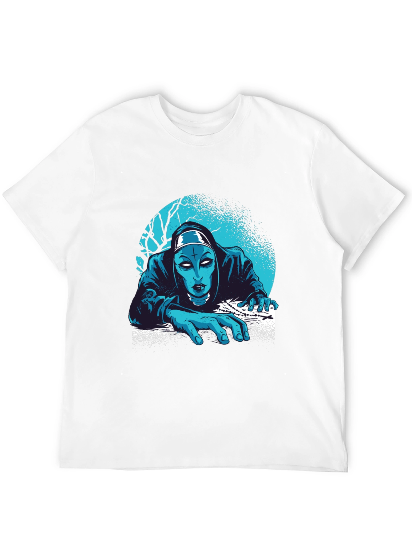 Creepy Nun T-Shirt: Horror Graphic Tee