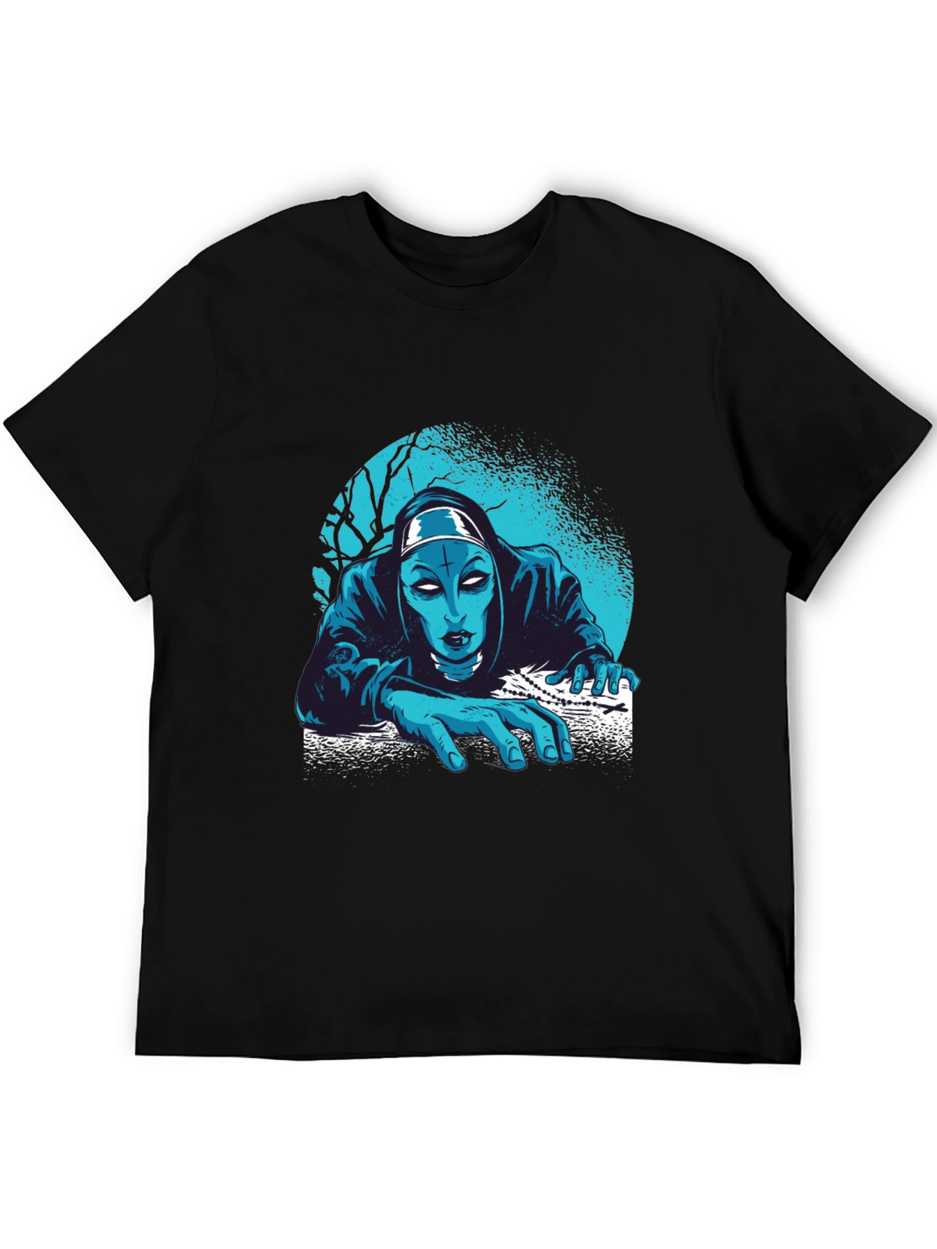 Creepy Nun T-Shirt: Horror Graphic Tee