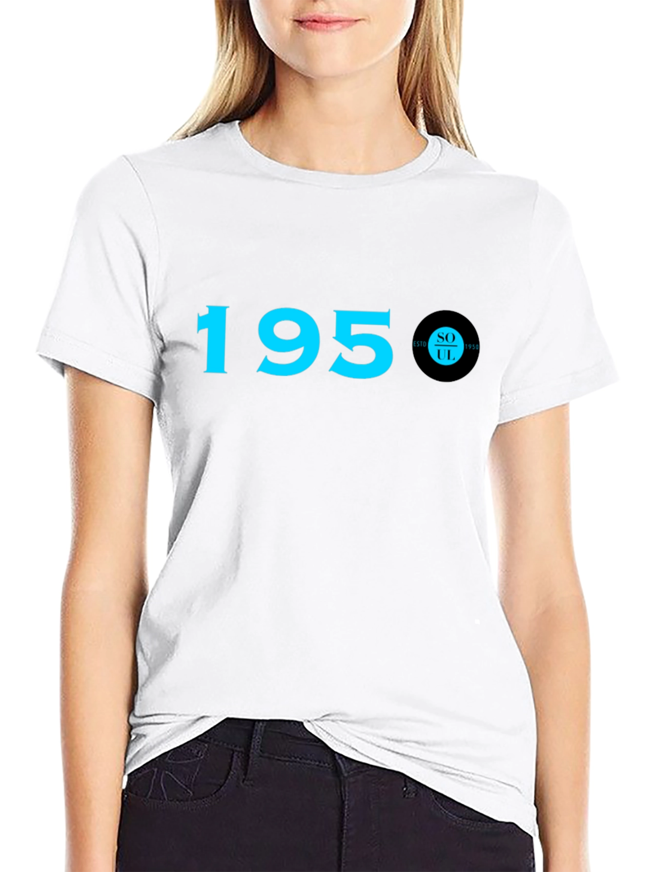 1950 Soul Record T-Shirt - Black