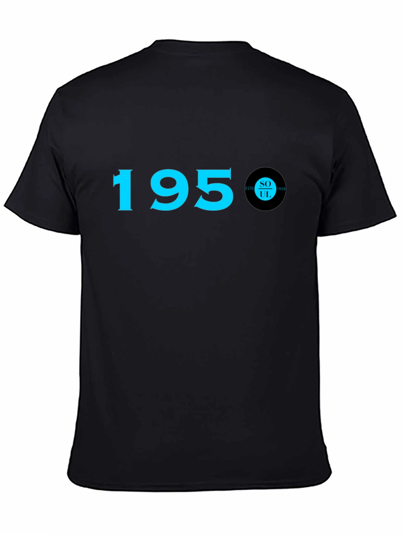 1950 Soul Record T-Shirt - Black