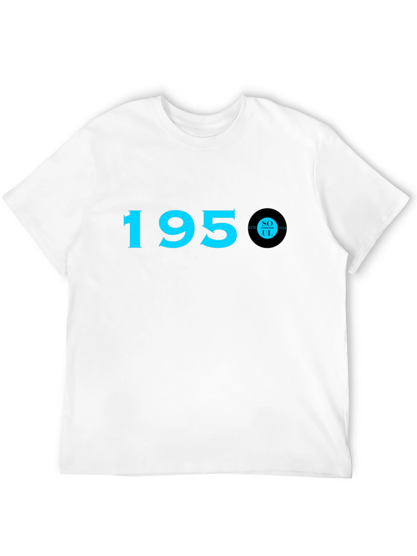 1950 Soul Record T-Shirt - Black