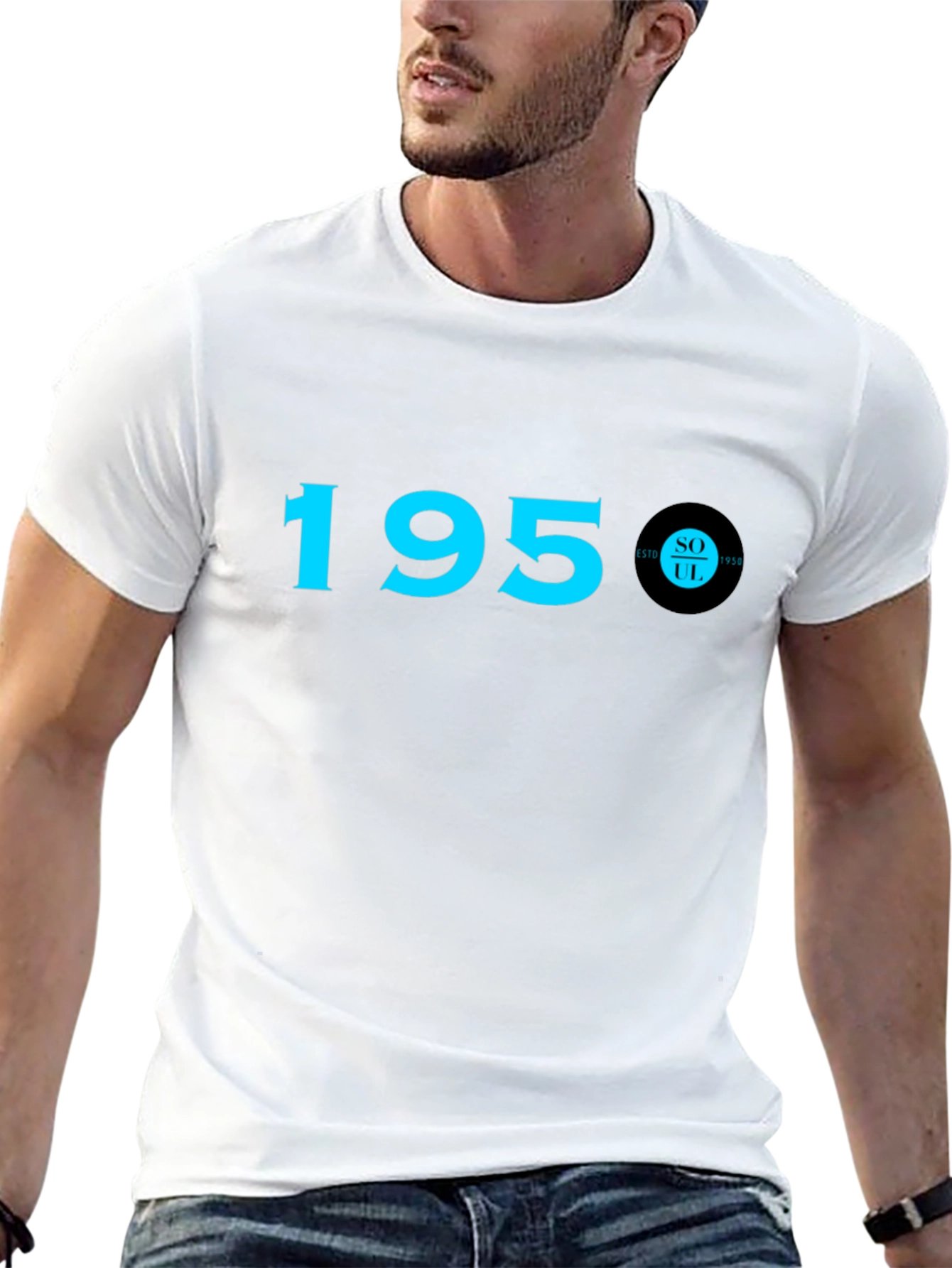 1950 Soul Record T-Shirt - Black