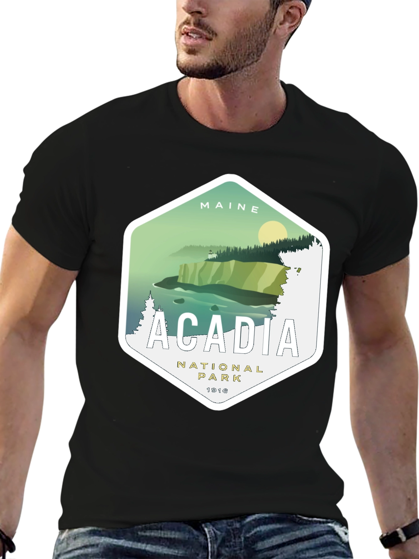 Acadia National Park Graphic Tee - Maine Souvenir