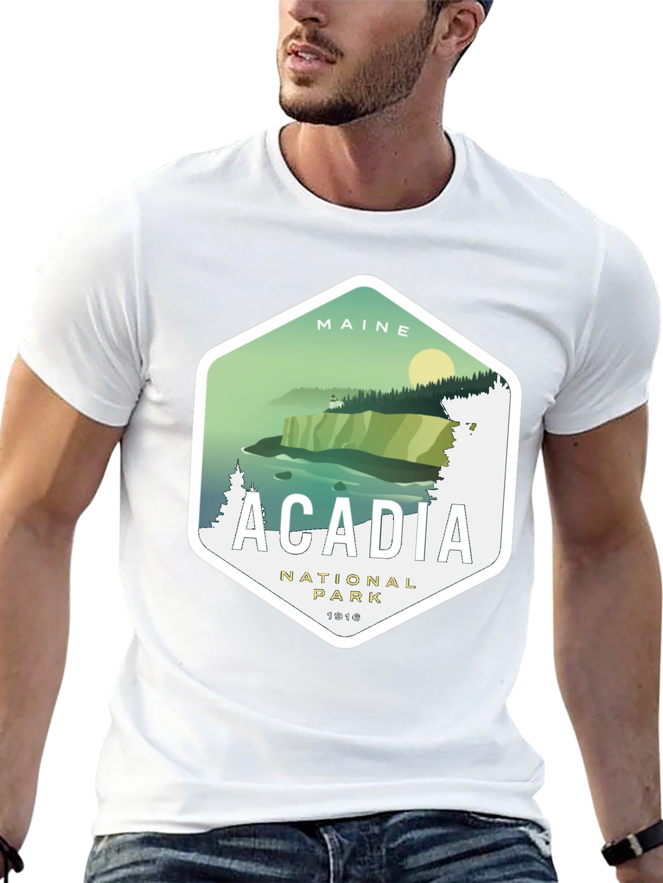 Acadia National Park Graphic Tee - Maine Souvenir