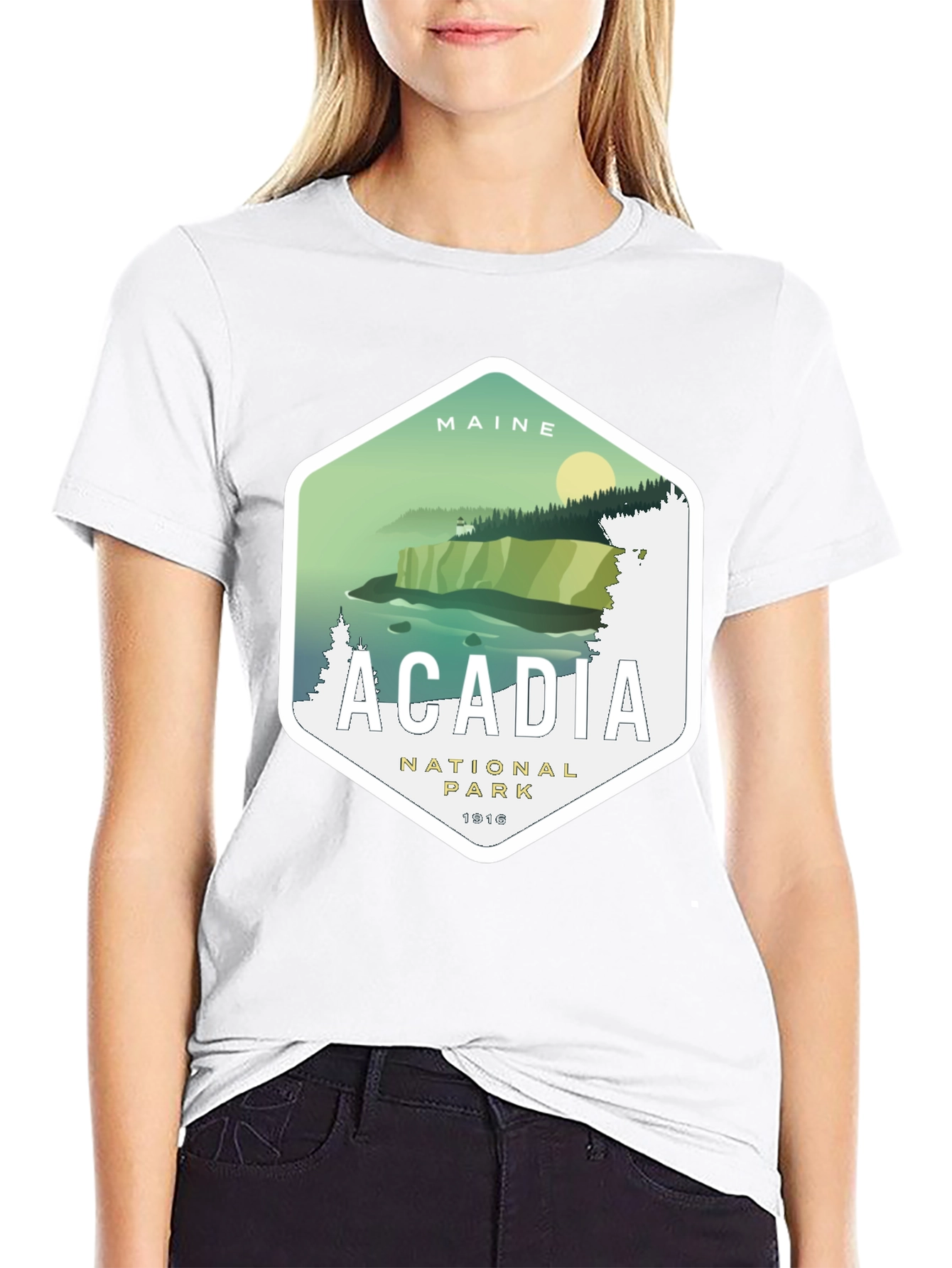 Acadia National Park Graphic Tee - Maine Souvenir