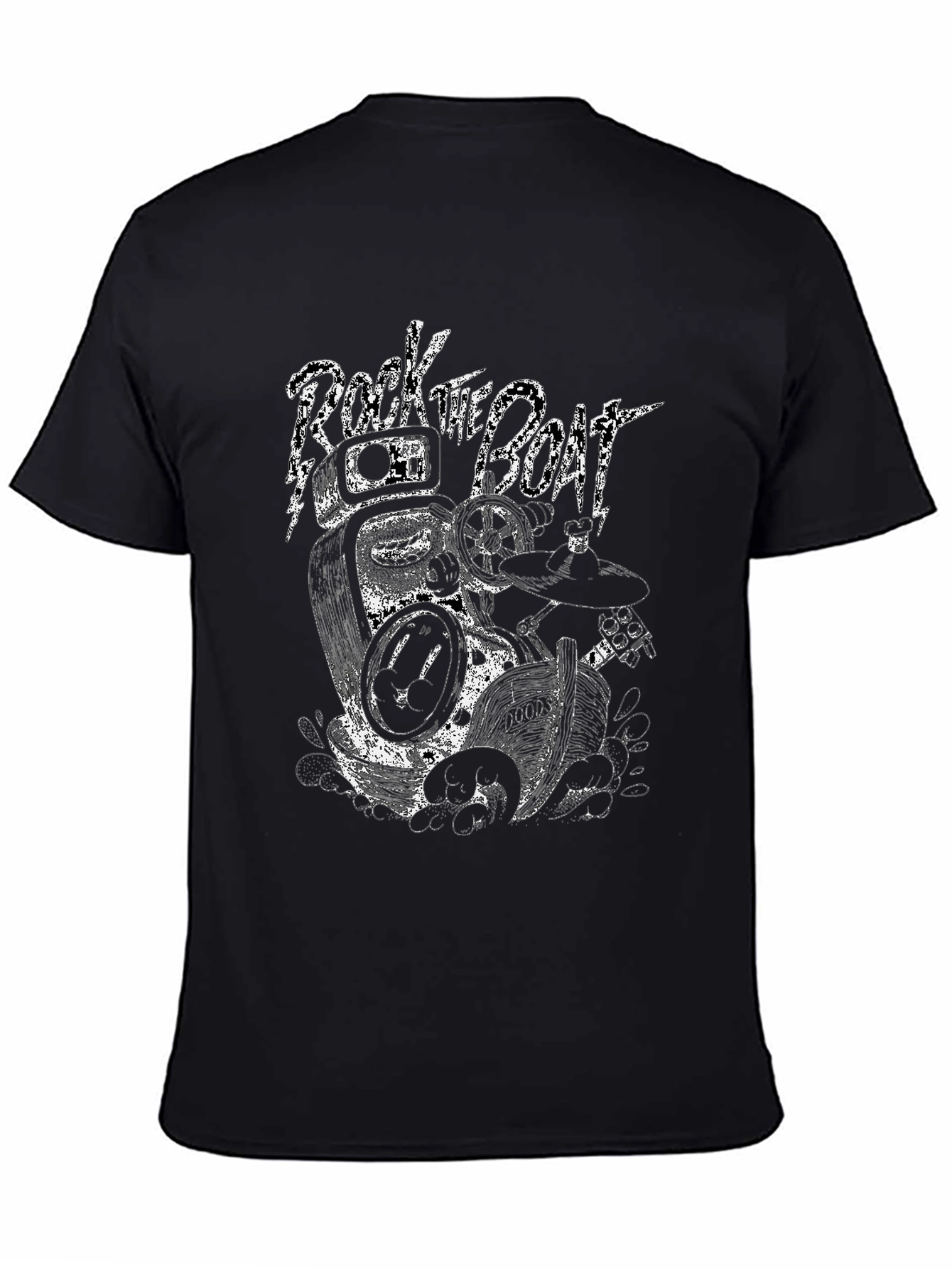 Rock the Boat Graphic Tee - Black
