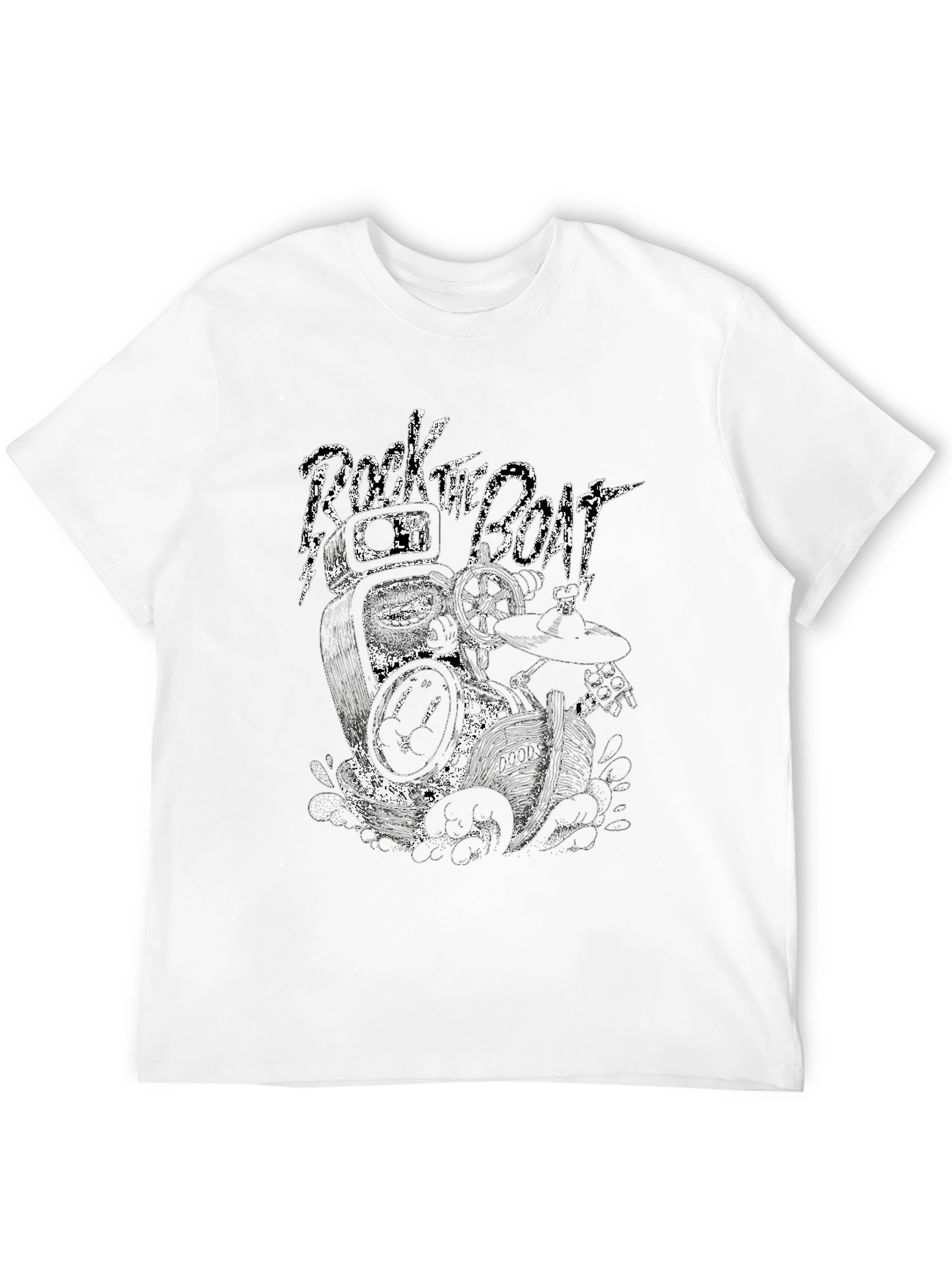 Rock the Boat Graphic Tee - Black