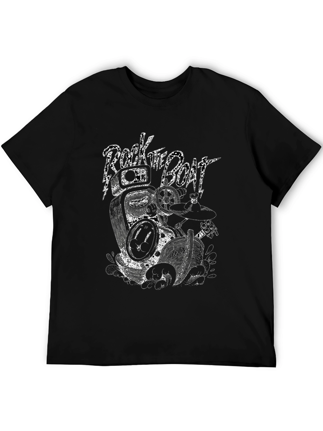 Rock the Boat Graphic Tee - Black