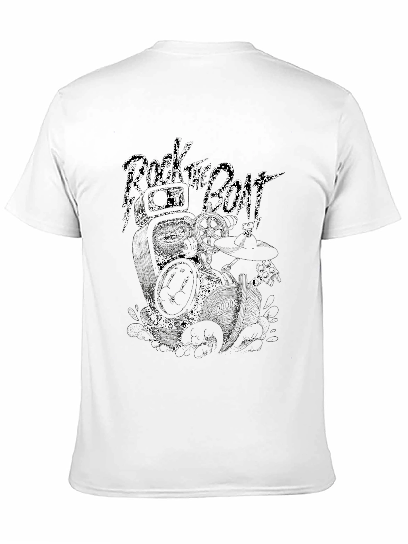 Rock the Boat Graphic Tee - Black
